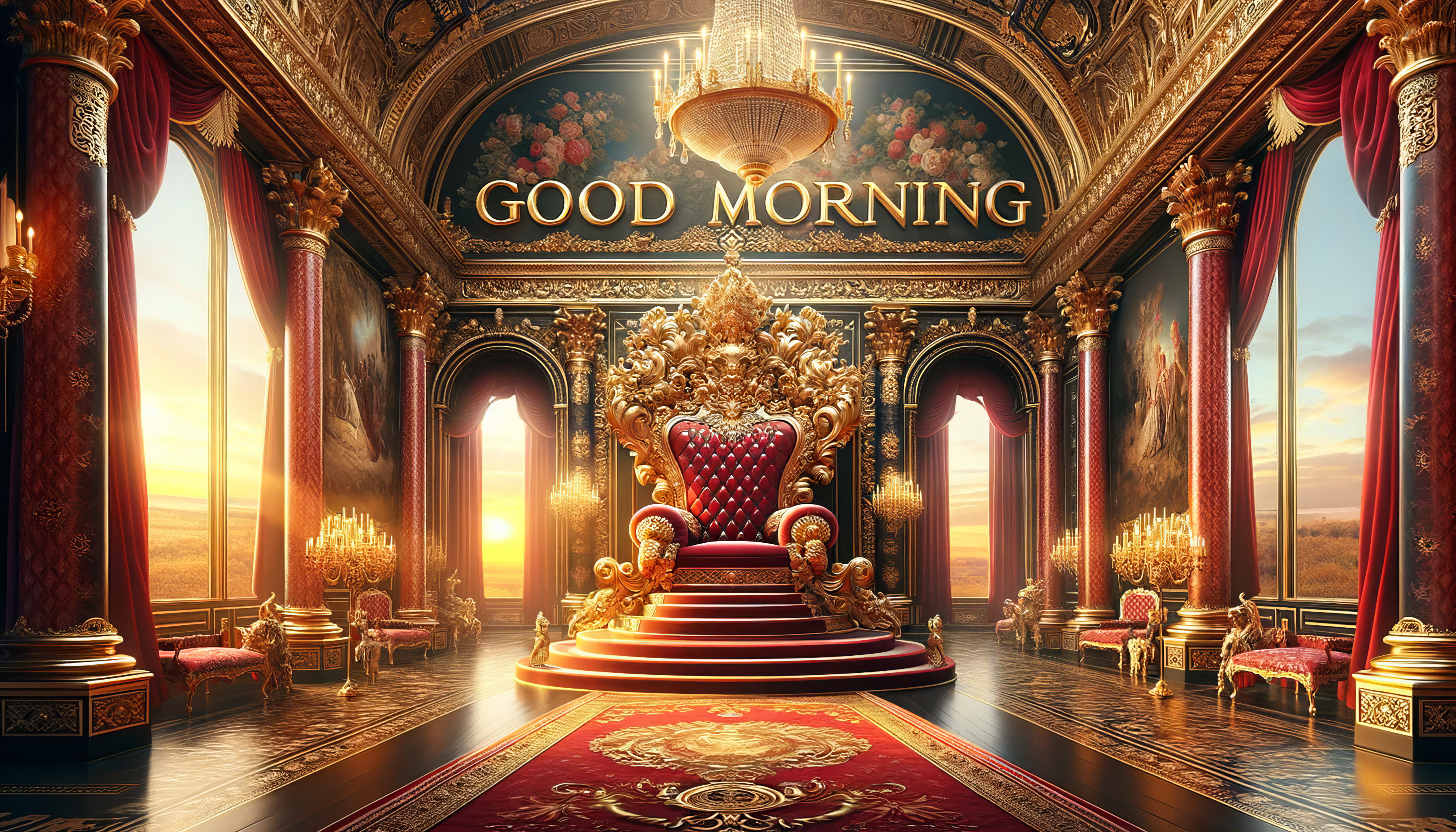 Royal Sunrise Good Morning HD Wallpaper