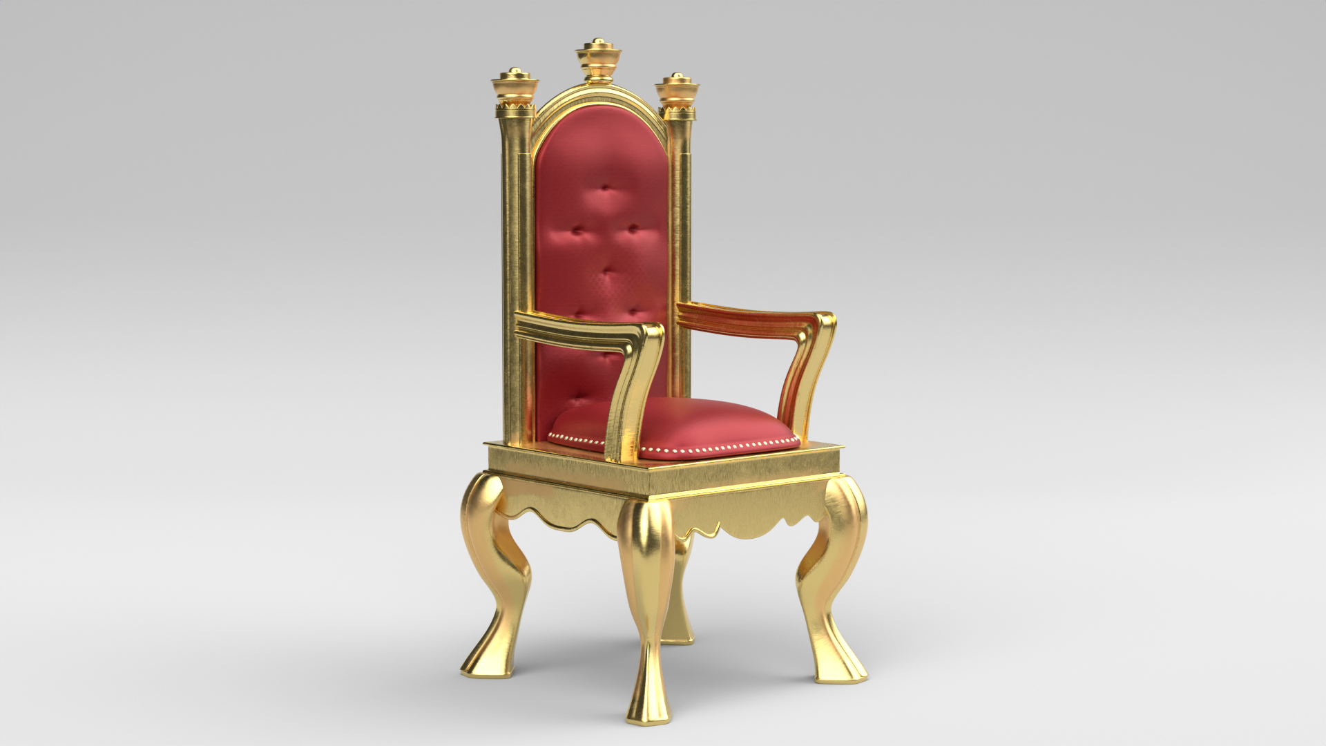 Royal Throne Chair 3D Model