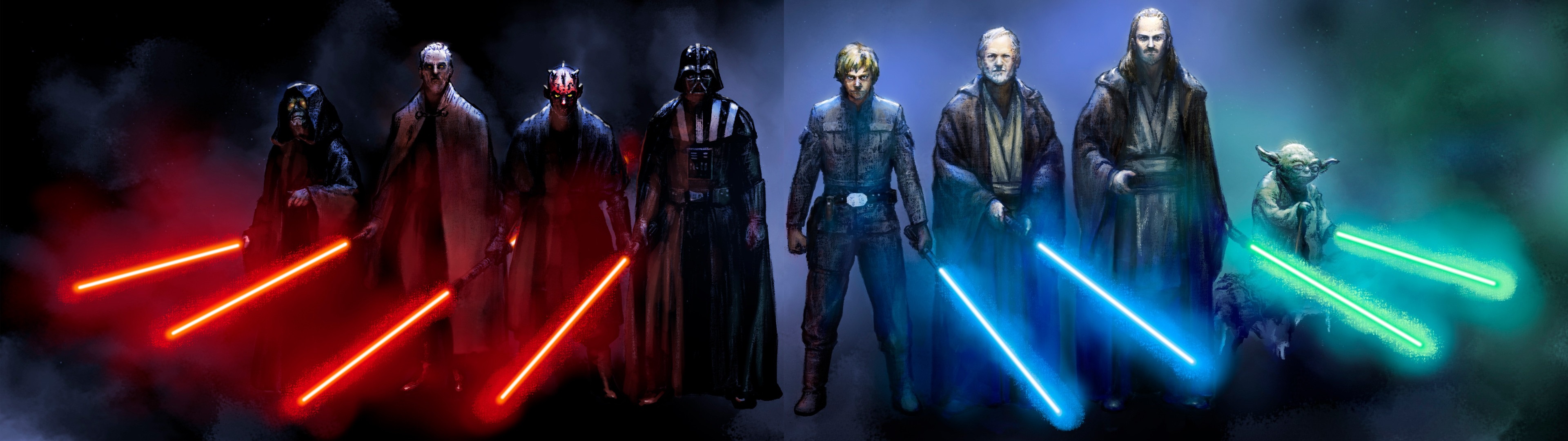 Sci Fi, Lightsaber, Darth Vader, Yoda