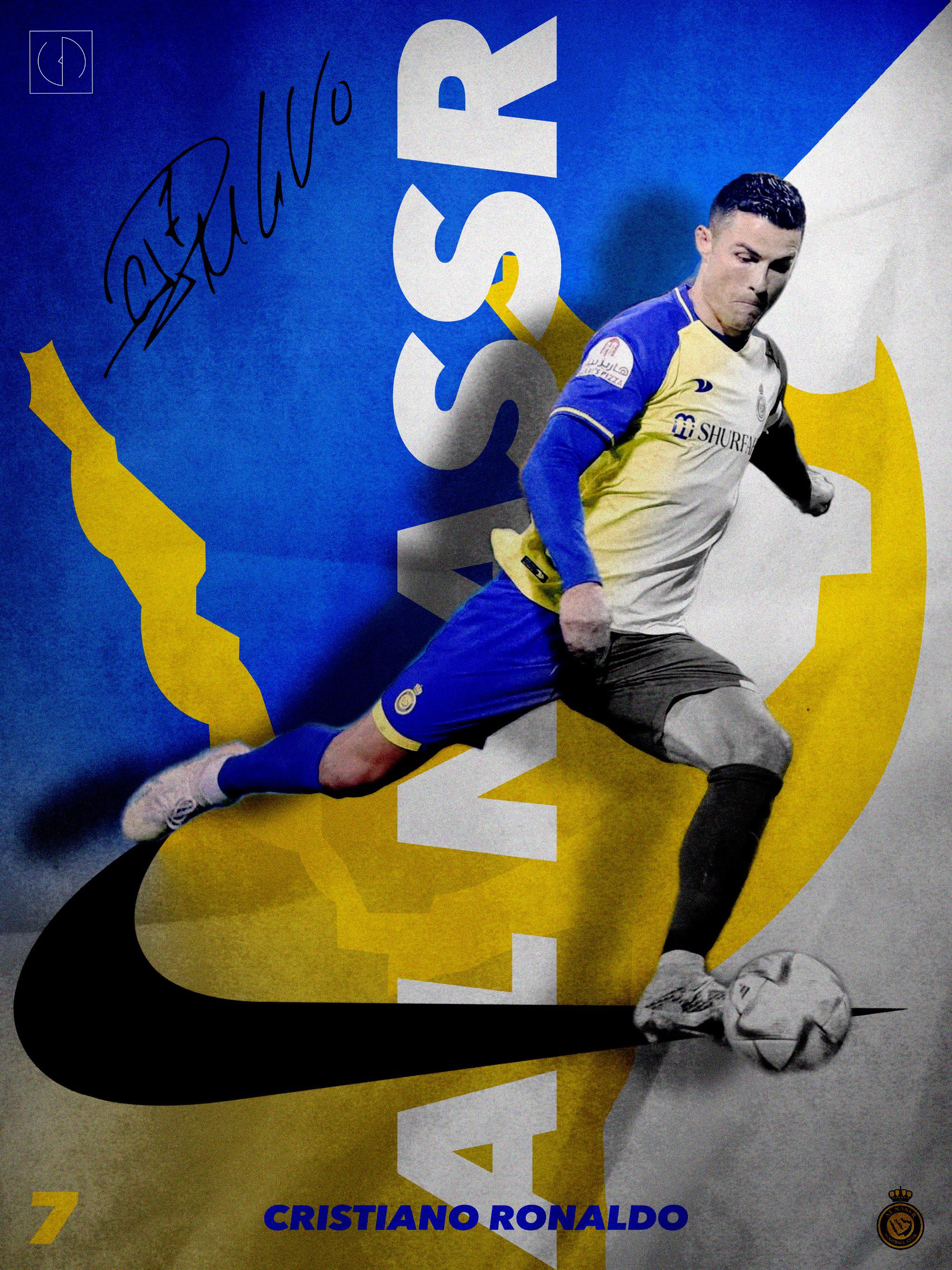 Cristiano Ronaldo Al Nassr poster, r