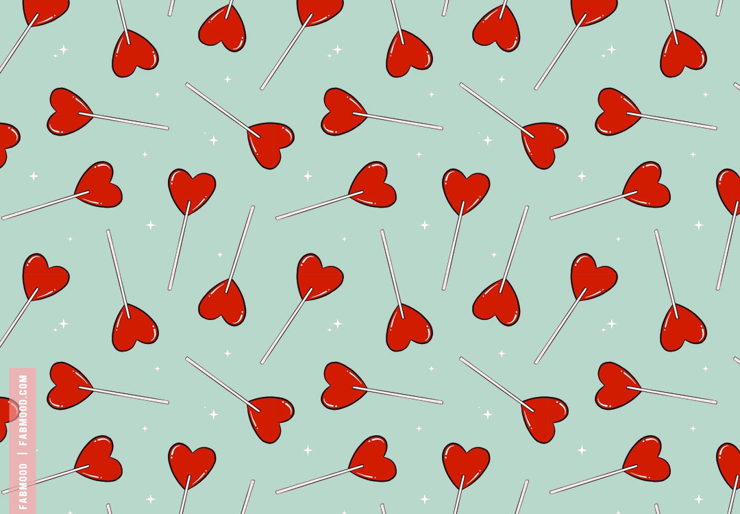 Captivating Valentine's Wallpaper Ideas, Red Love Heart Lollipop. Wedding Color, Haircuts & Hairstyles