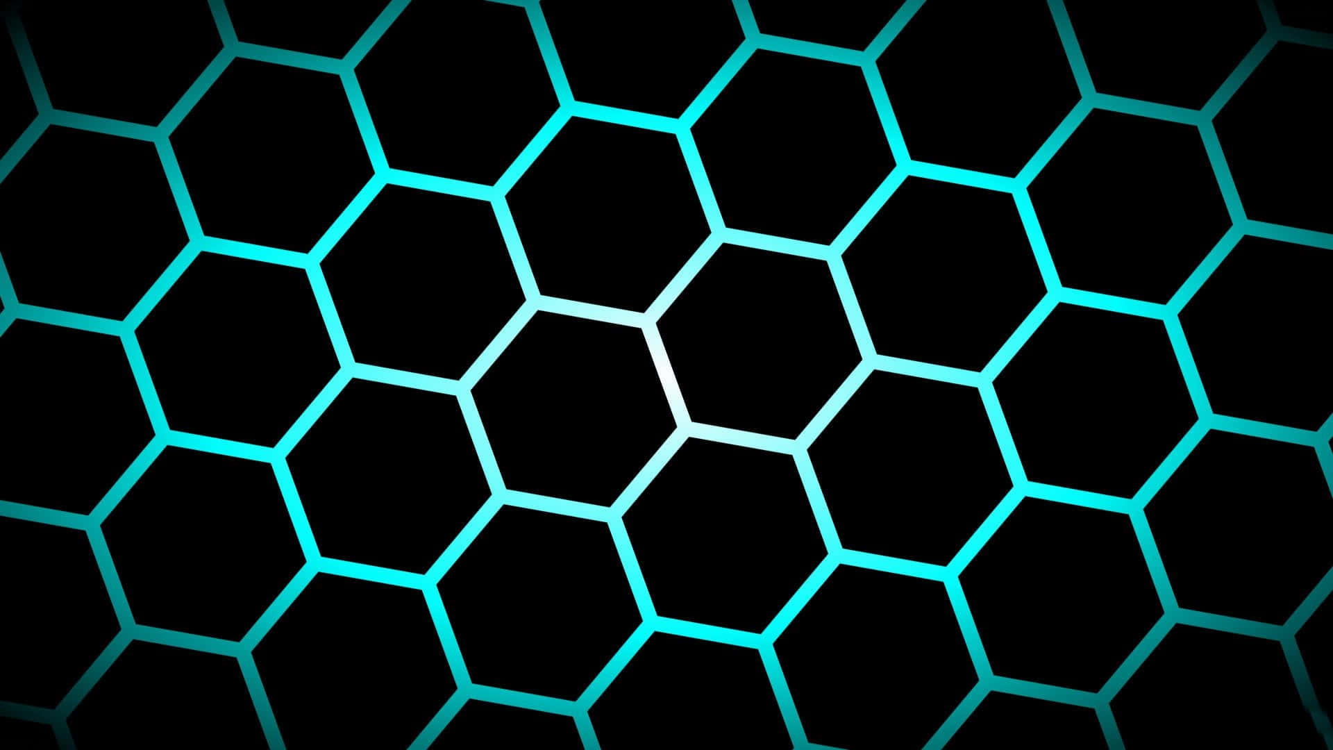 Teal Hexagon Wallpaper