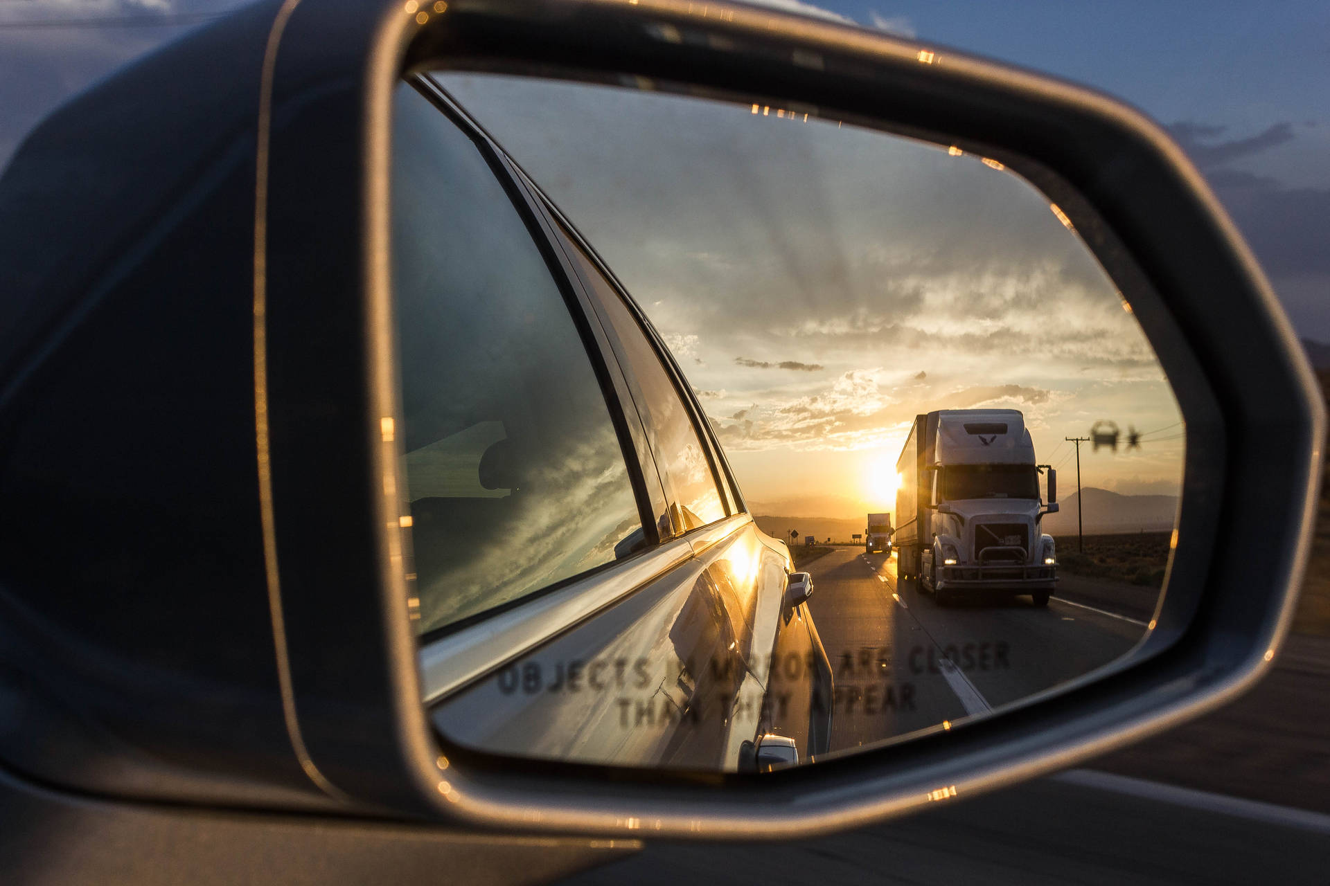 Download Freight Truck Reflection Side