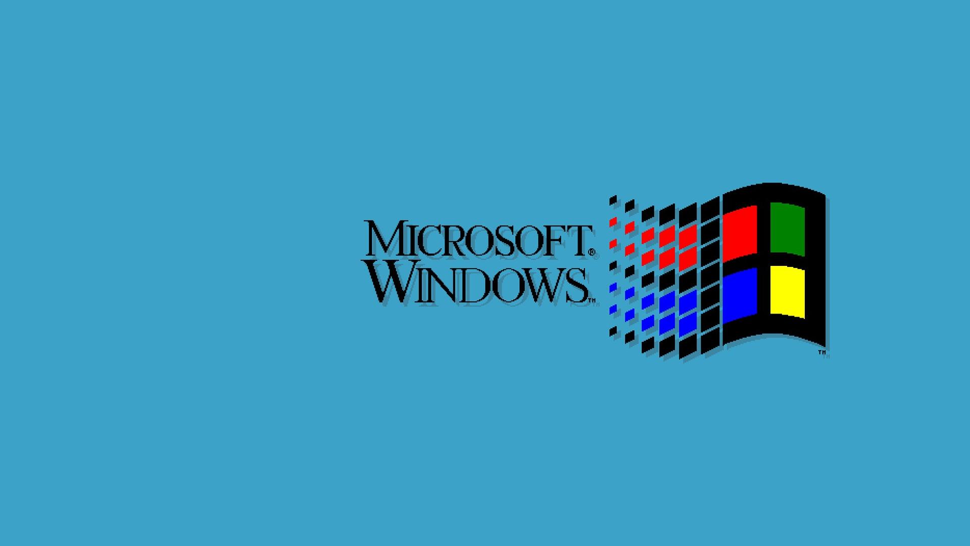 Download Logo Technology Windows 95 HD Wallpaper