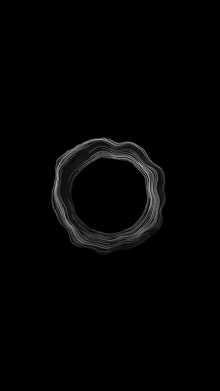 Dark Tree Line Abstract Bw Pattern