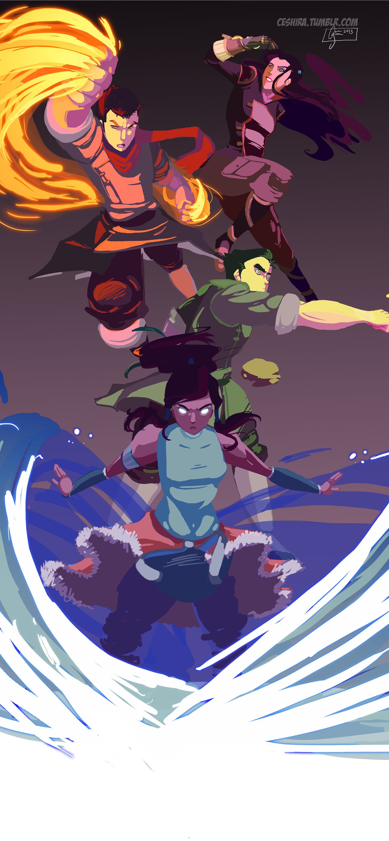 illustration anime ics Avatar The Last