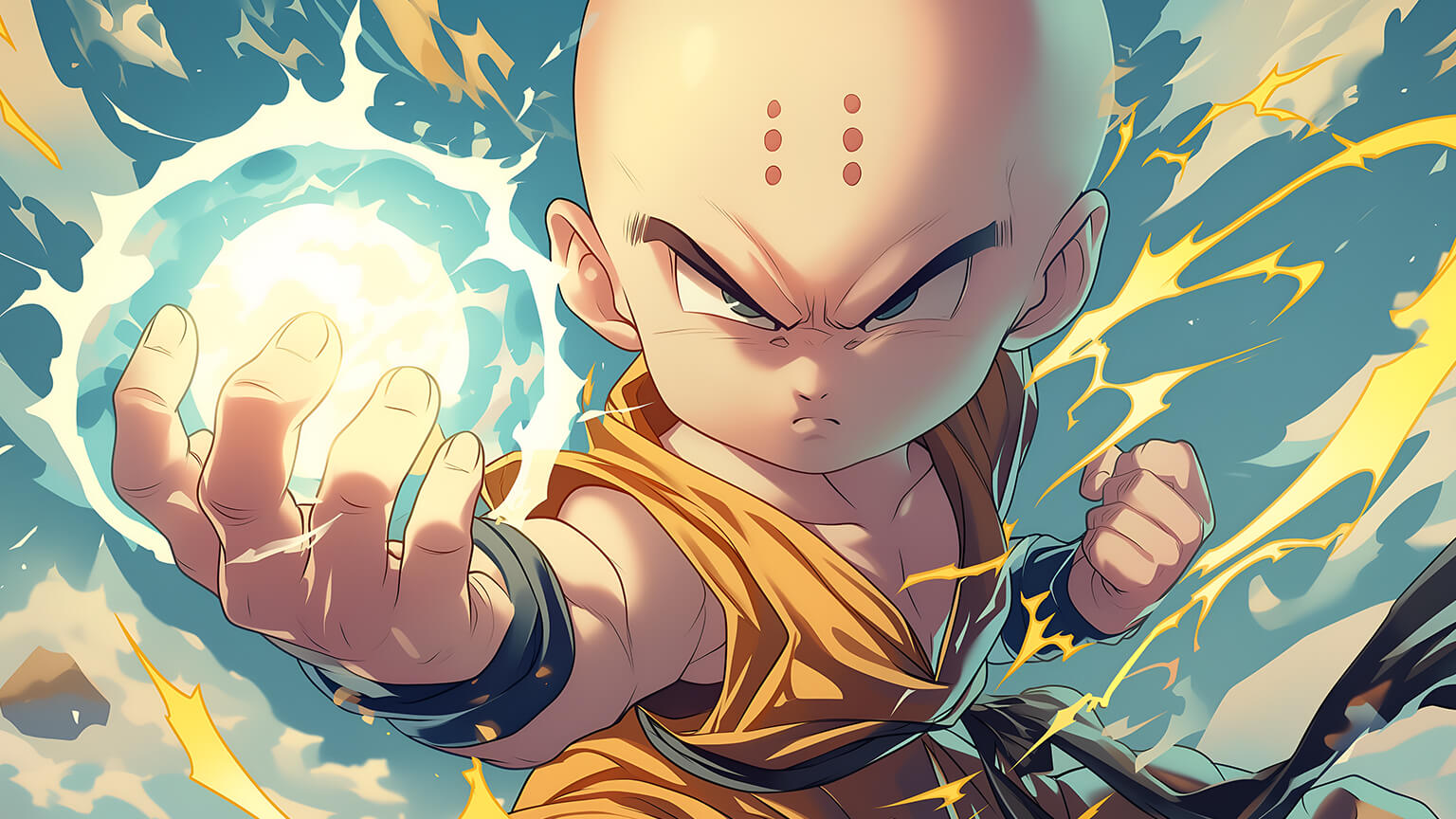 Dragon Ball Serious Krillin Desktop