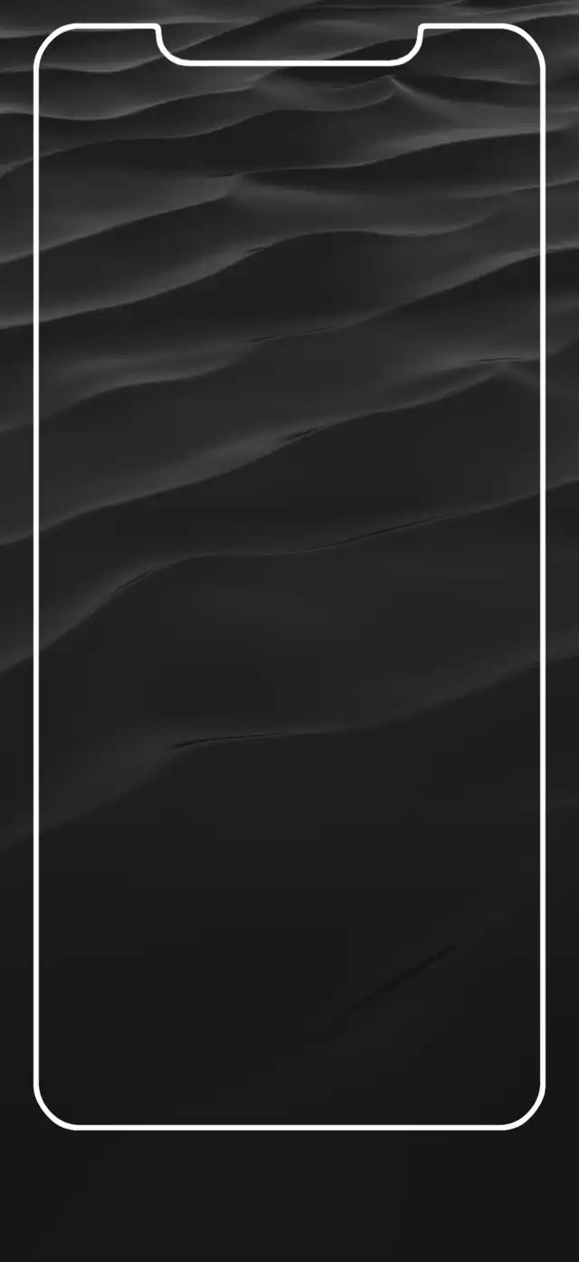 iPhone XS Max Outline wallpaper. Dark
