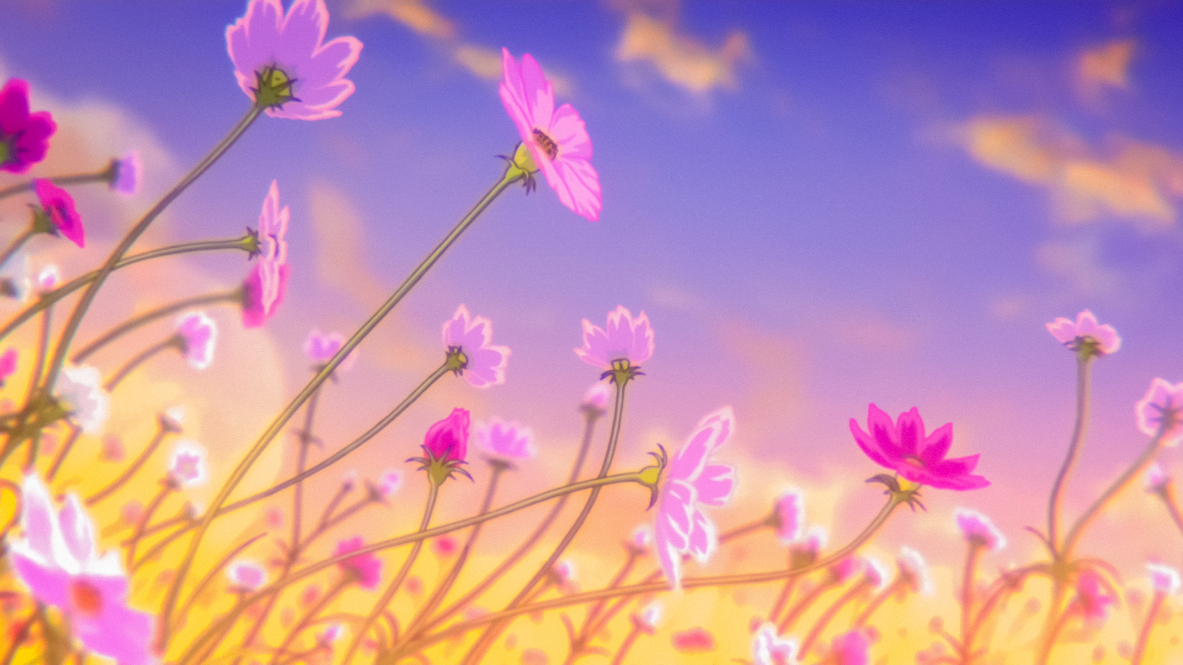 Anime Flowers Wallpaper