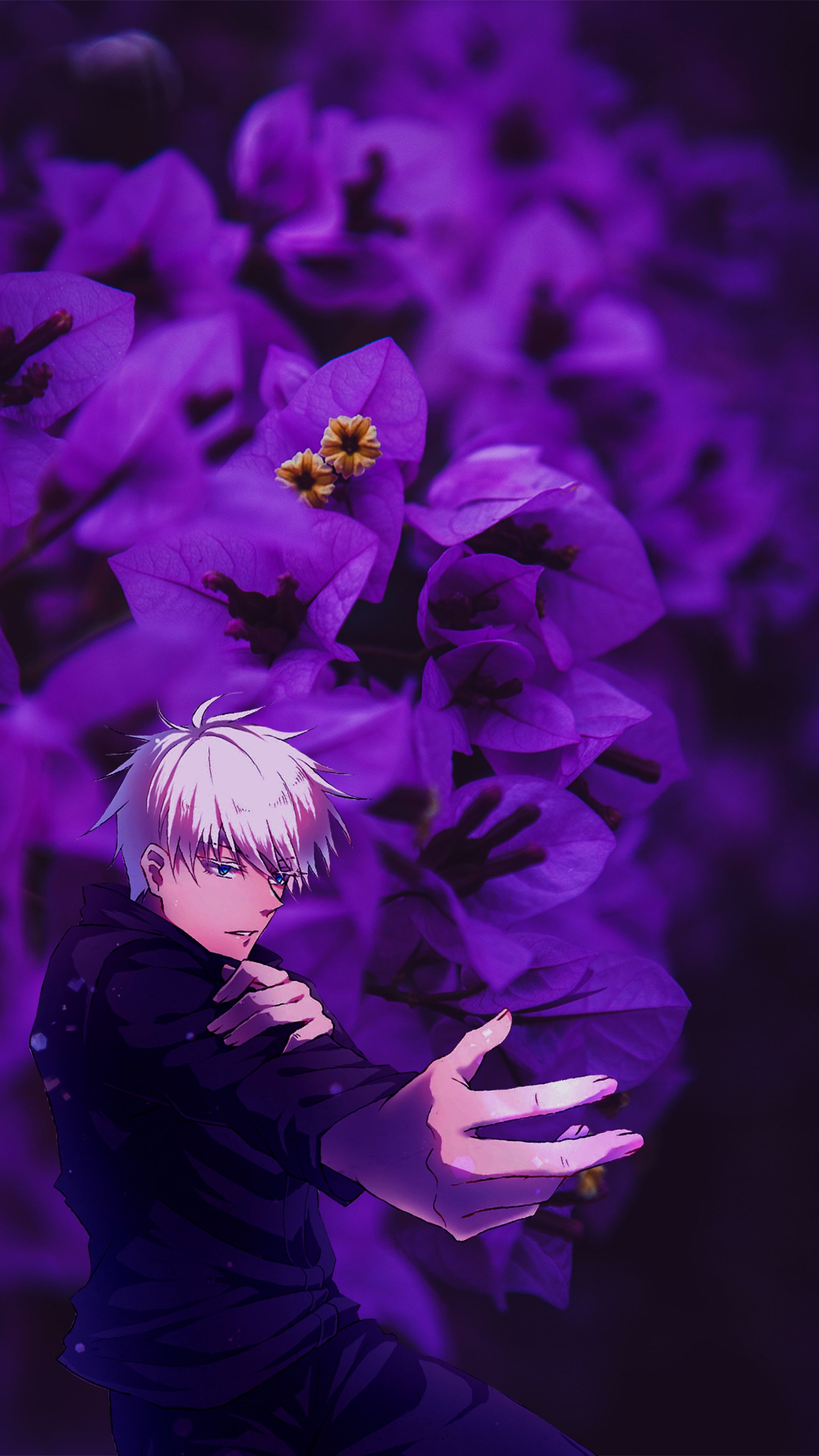 Gojo Satoru Anime Wallpaper Purple 紫
