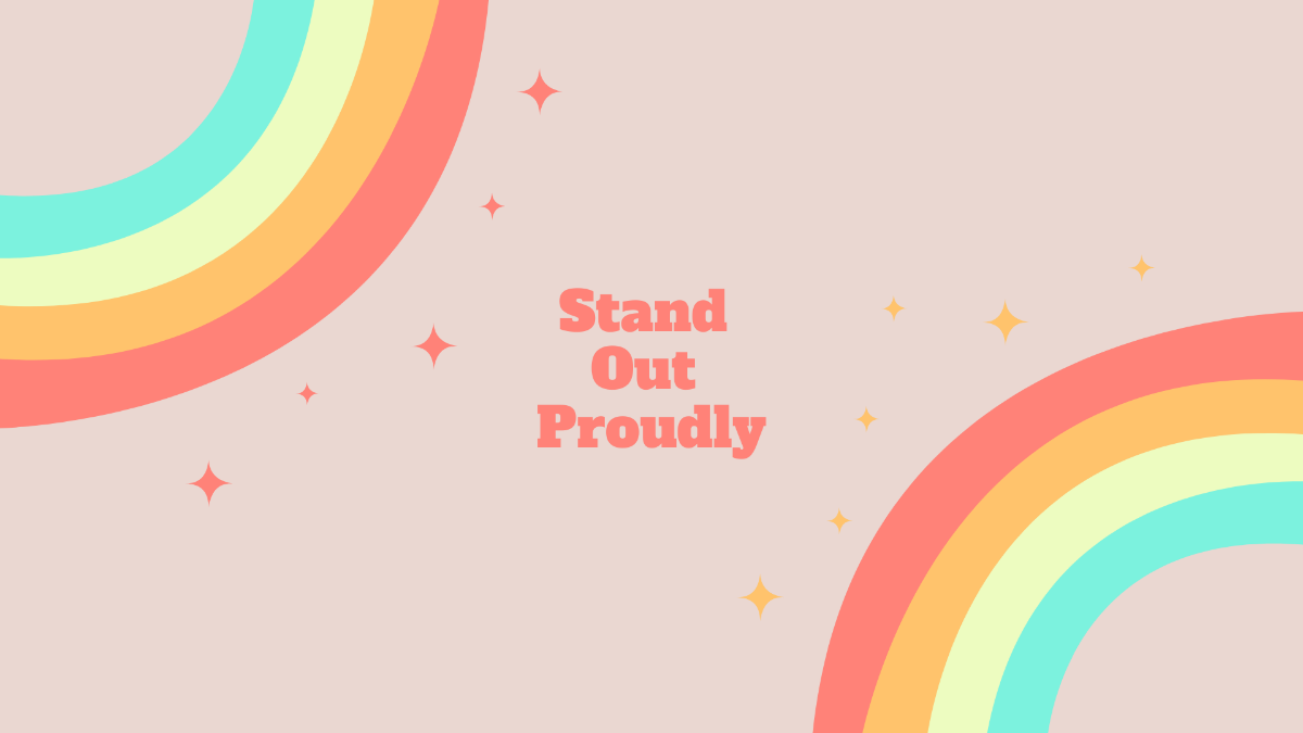 Free Rainbow Preppy Wallpaper to Edit Online