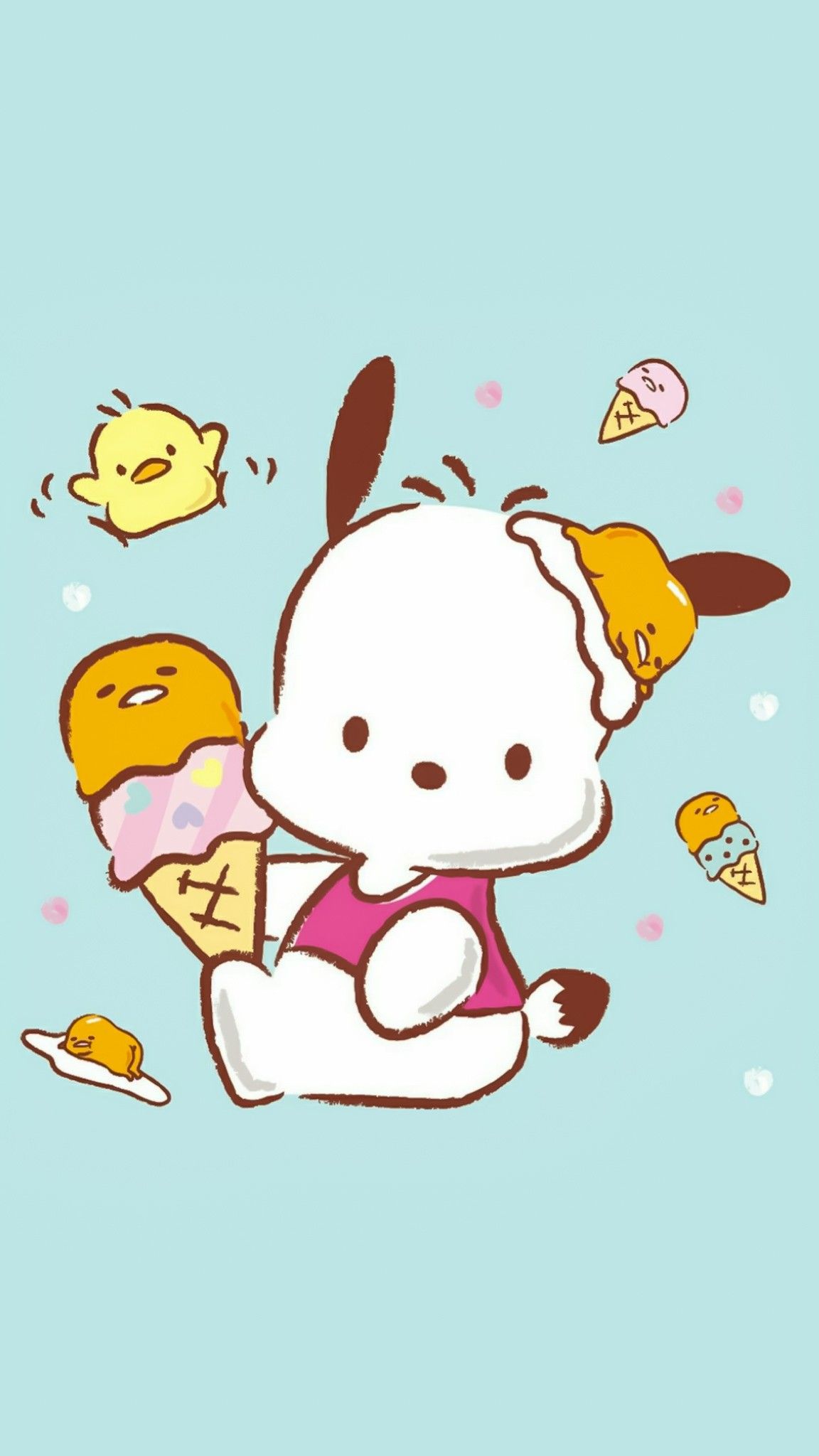 Pochacco. Cute cartoon wallpaper