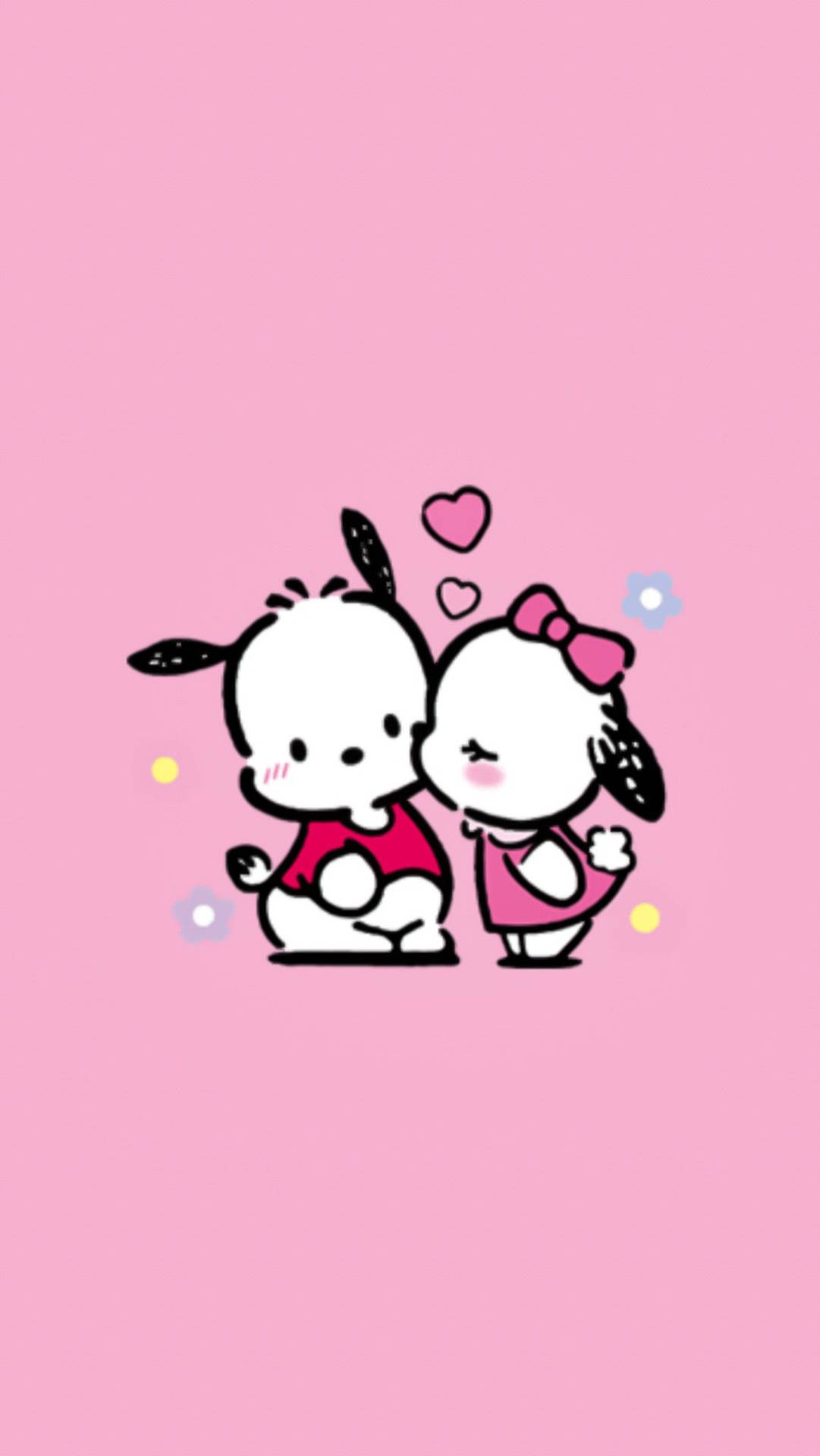 Download Pochacco And Pochamii Wallpaper