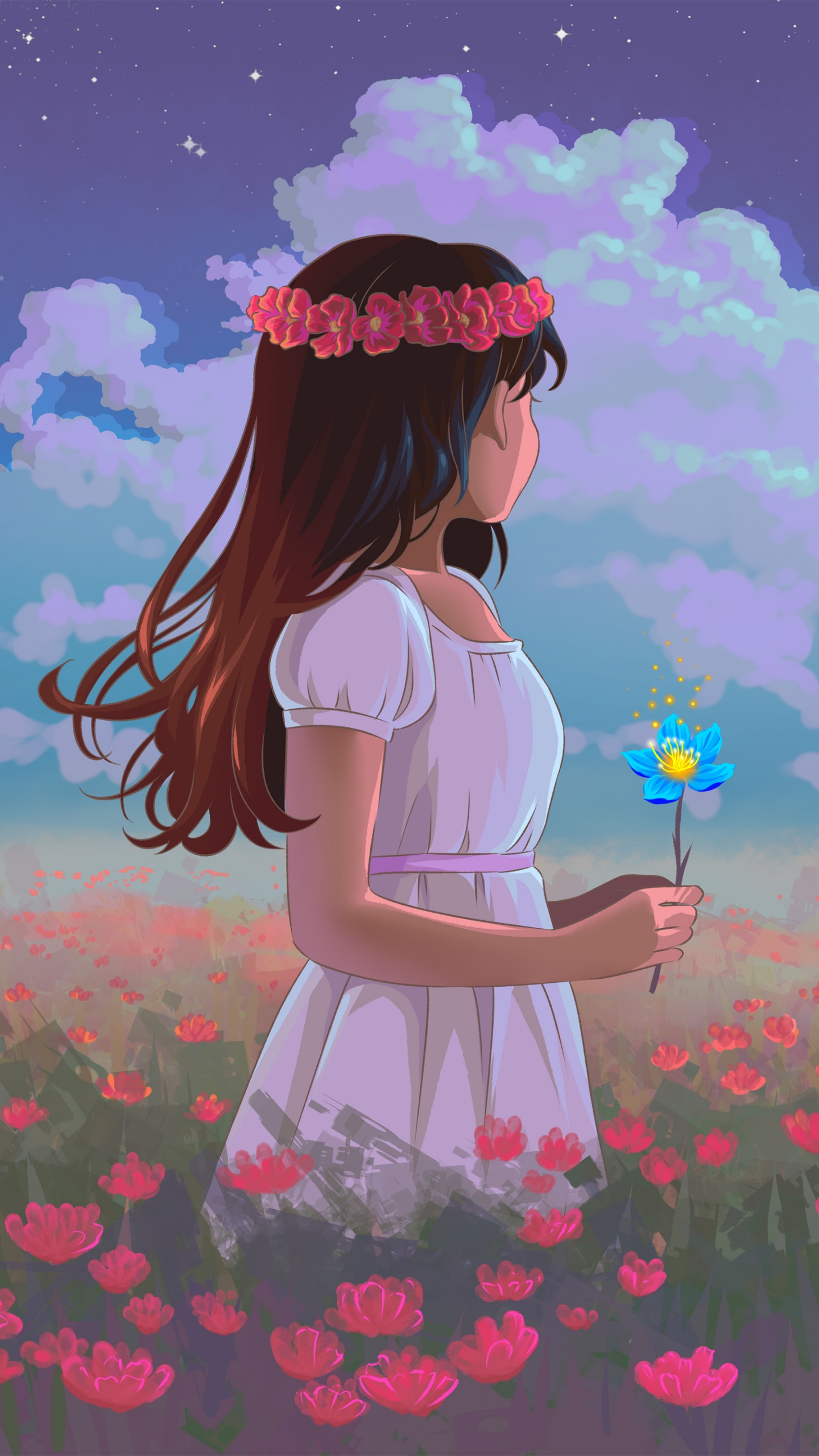 Lofi girl Wallpaper 4K, Spring, Surreal