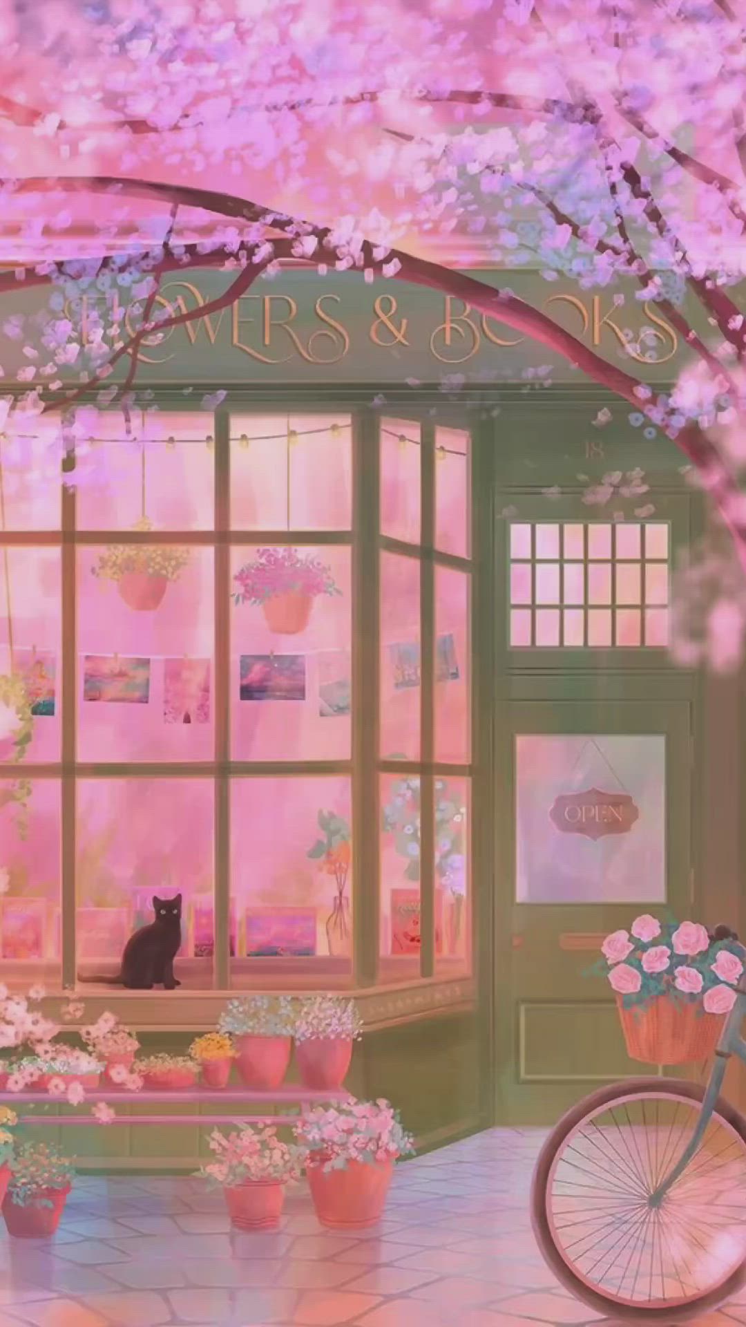 Dreamy Kitty Cat Lofi Wallpaper