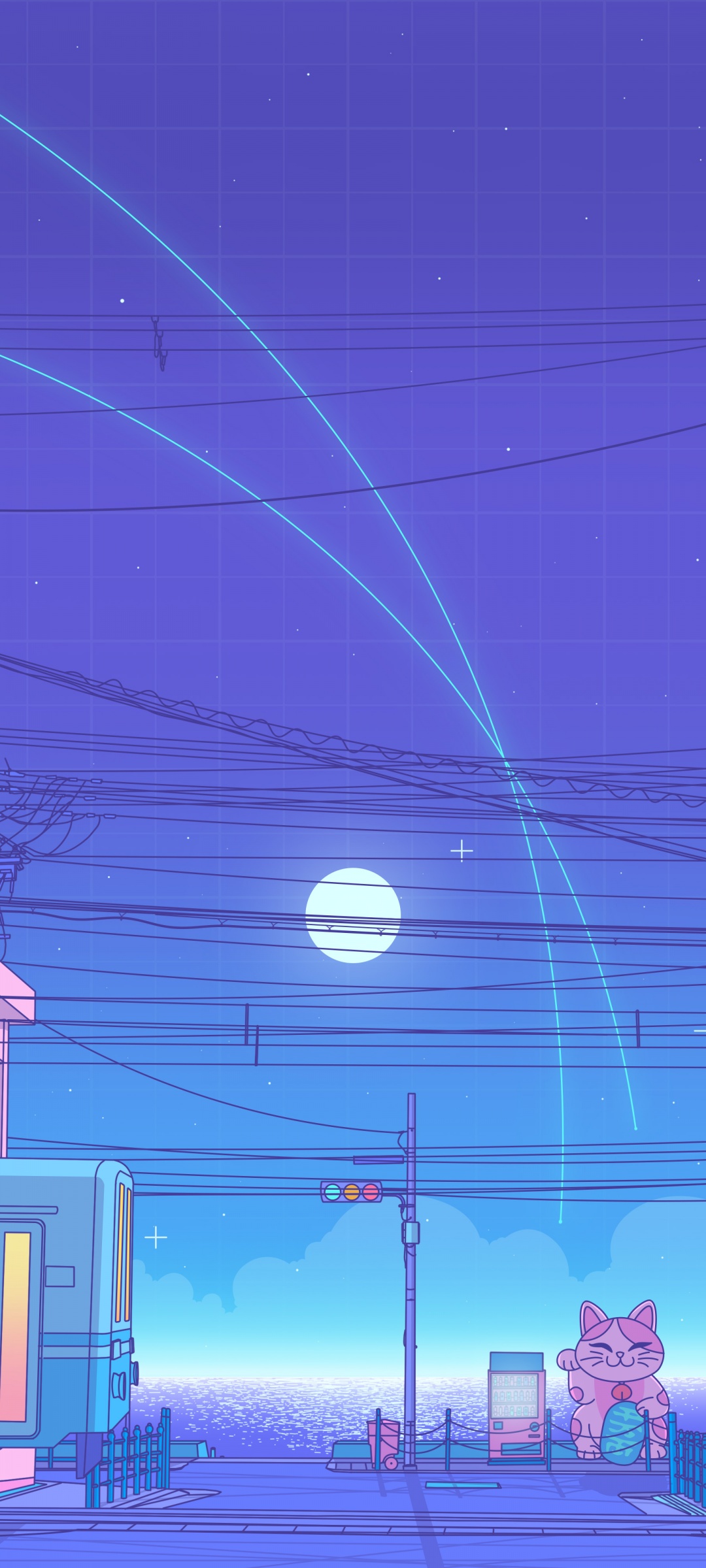 Lofi Wallpaper 4K, Japanese, Synthwave