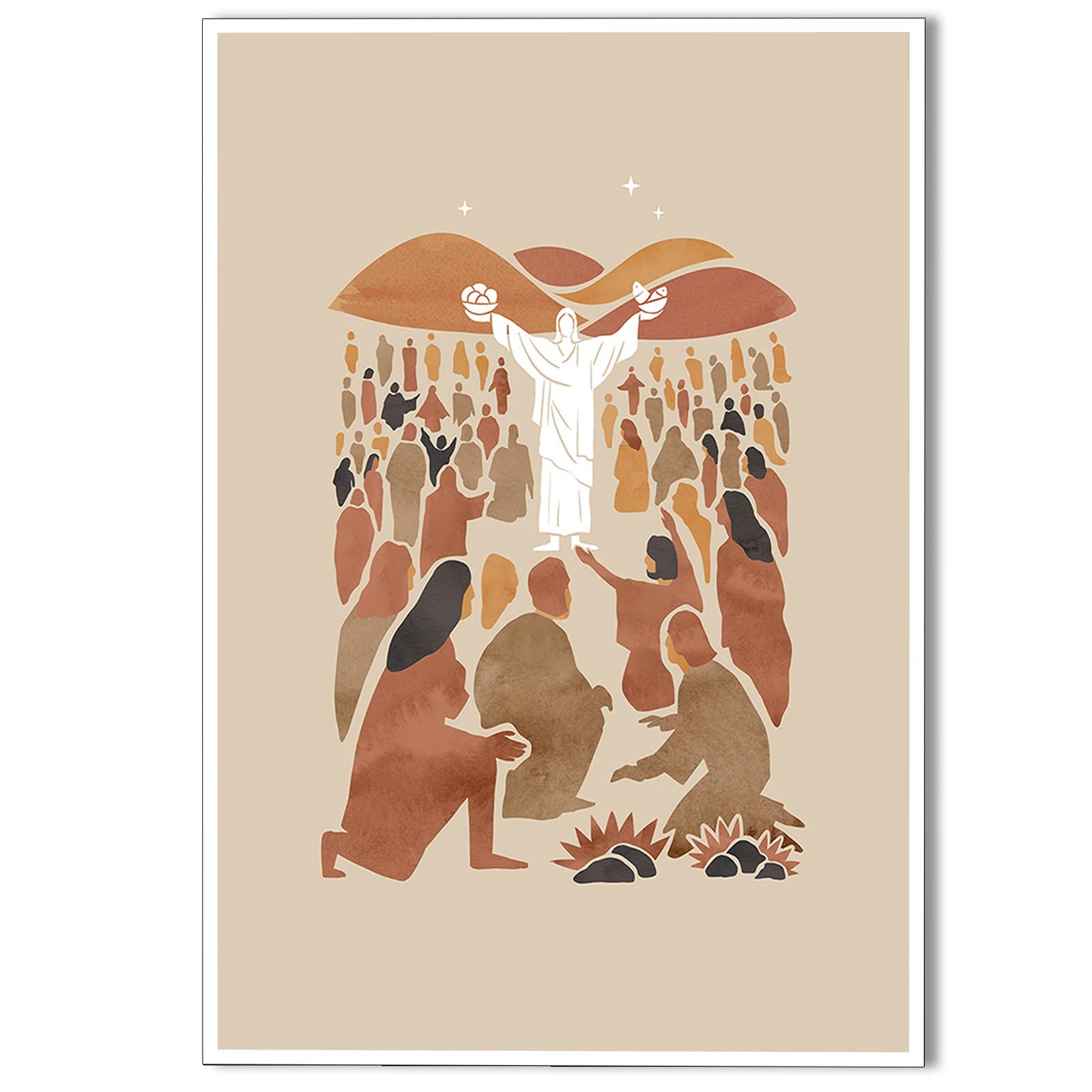 OAOPIC Jesus Feeds 5000 Poster