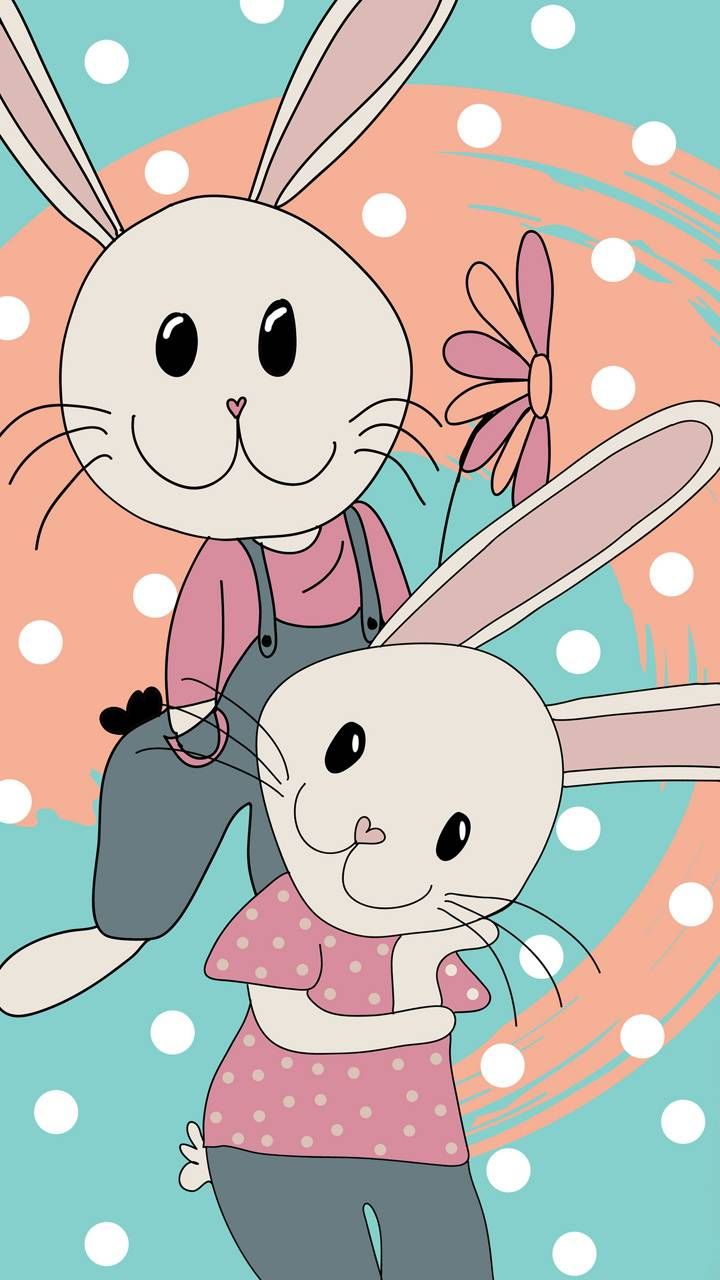 cute bunnies wallpaper