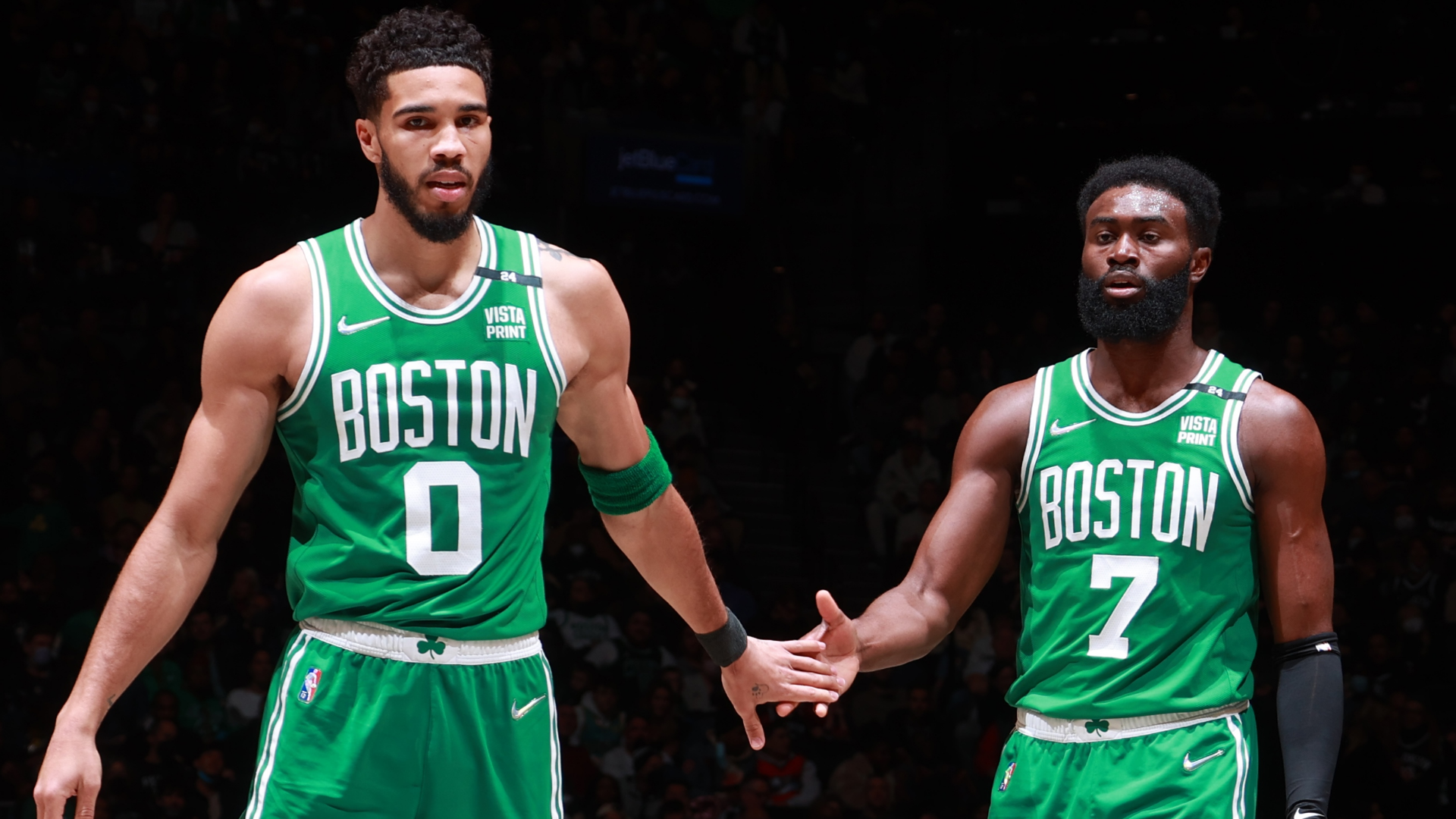 Jayson Tatum and Jaylen Brown