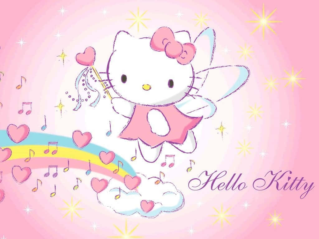 Cute Pink Hello Kitty Wallpaper