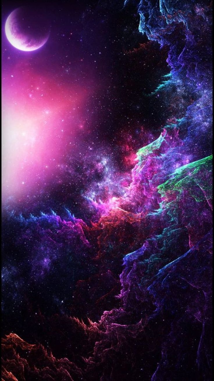 Neon Galaxy, clouds, cosmos, live