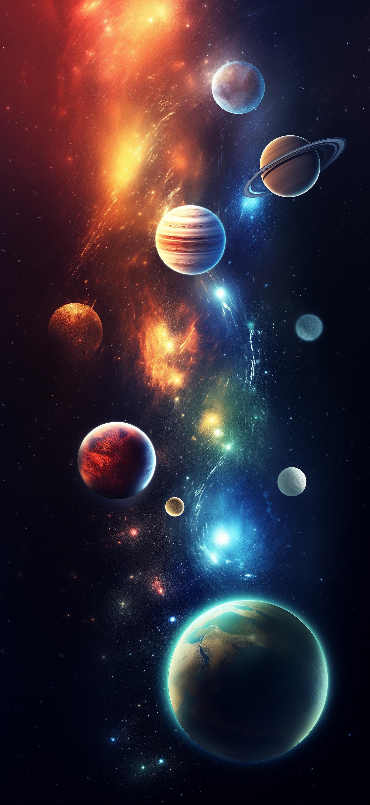 Some Neon styled wallpaper