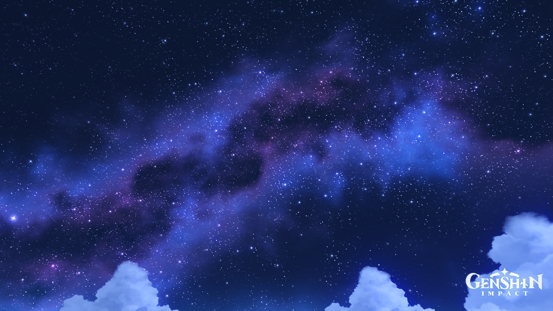 Night sky Wallpaper Genshin Impact
