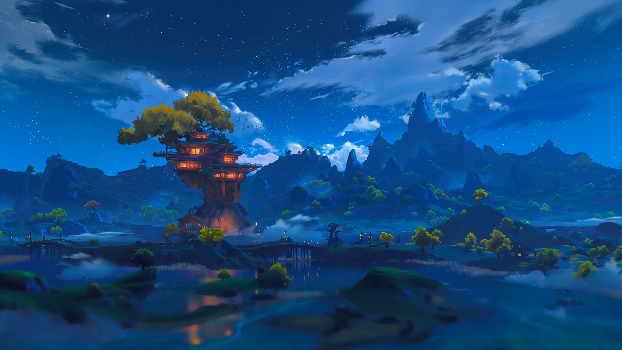 Download wallpaper the sky, mountains