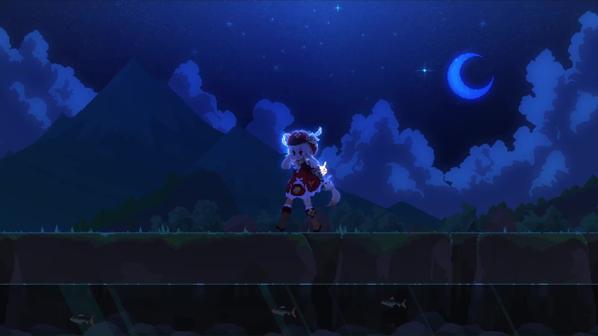 Klee Walking Pixel Genshin Impact Live