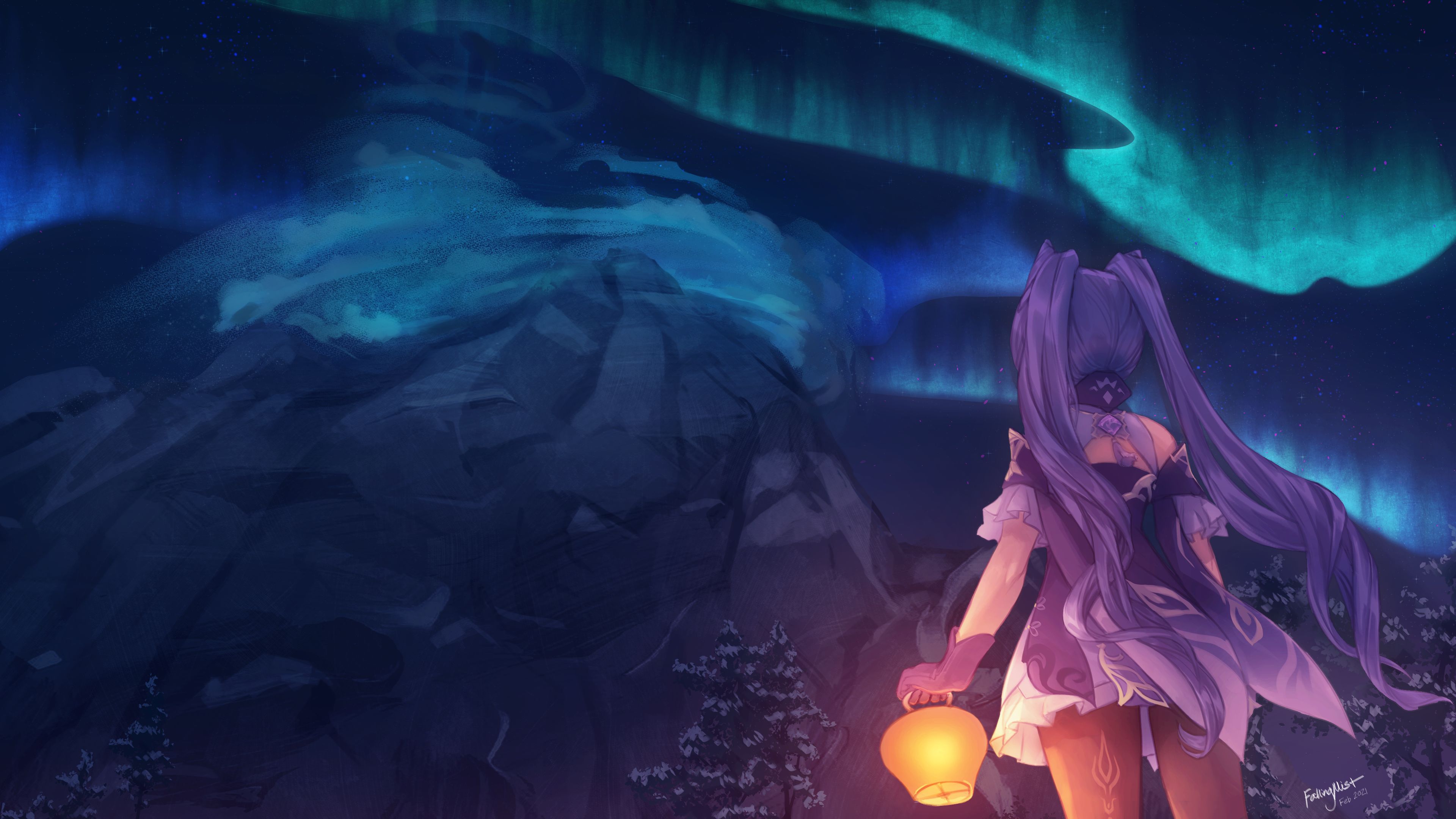 Aurora Borealis, Dress, Video Game