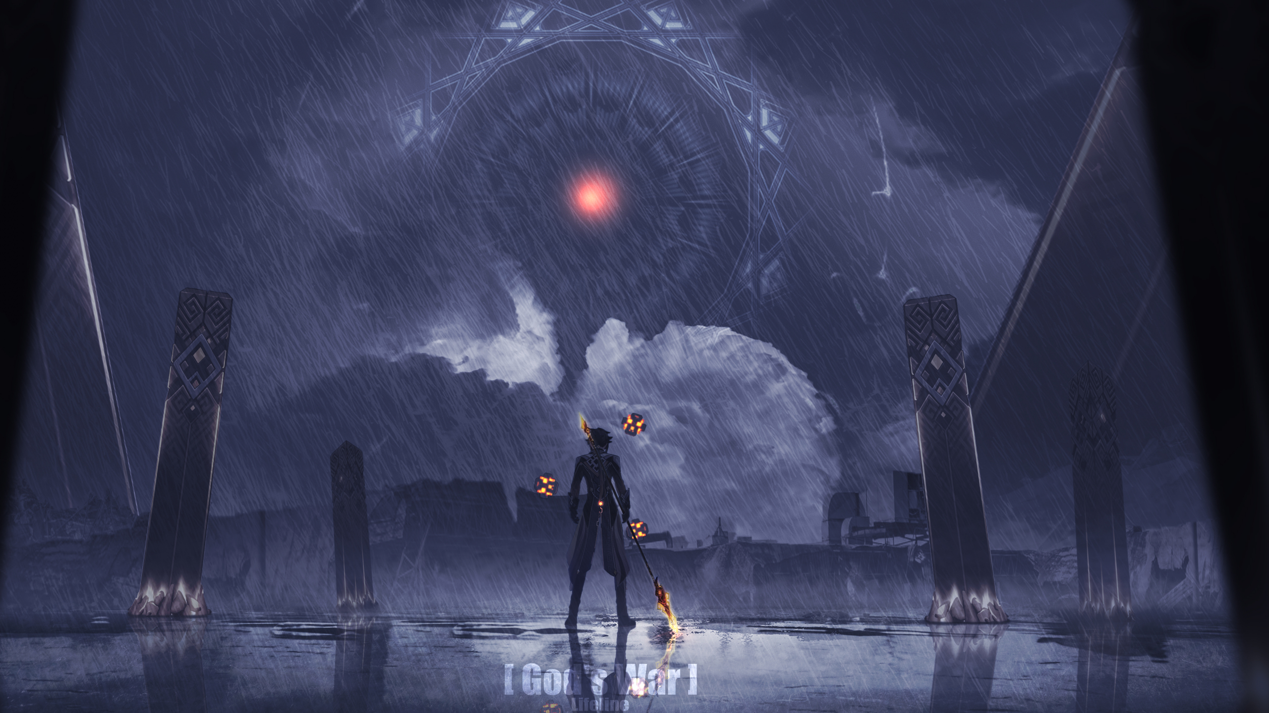 Download wallpaper 2560x1440 zhongli