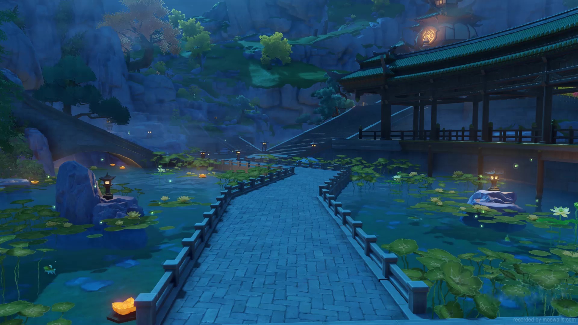 Night Garden Path Live Wallpaper