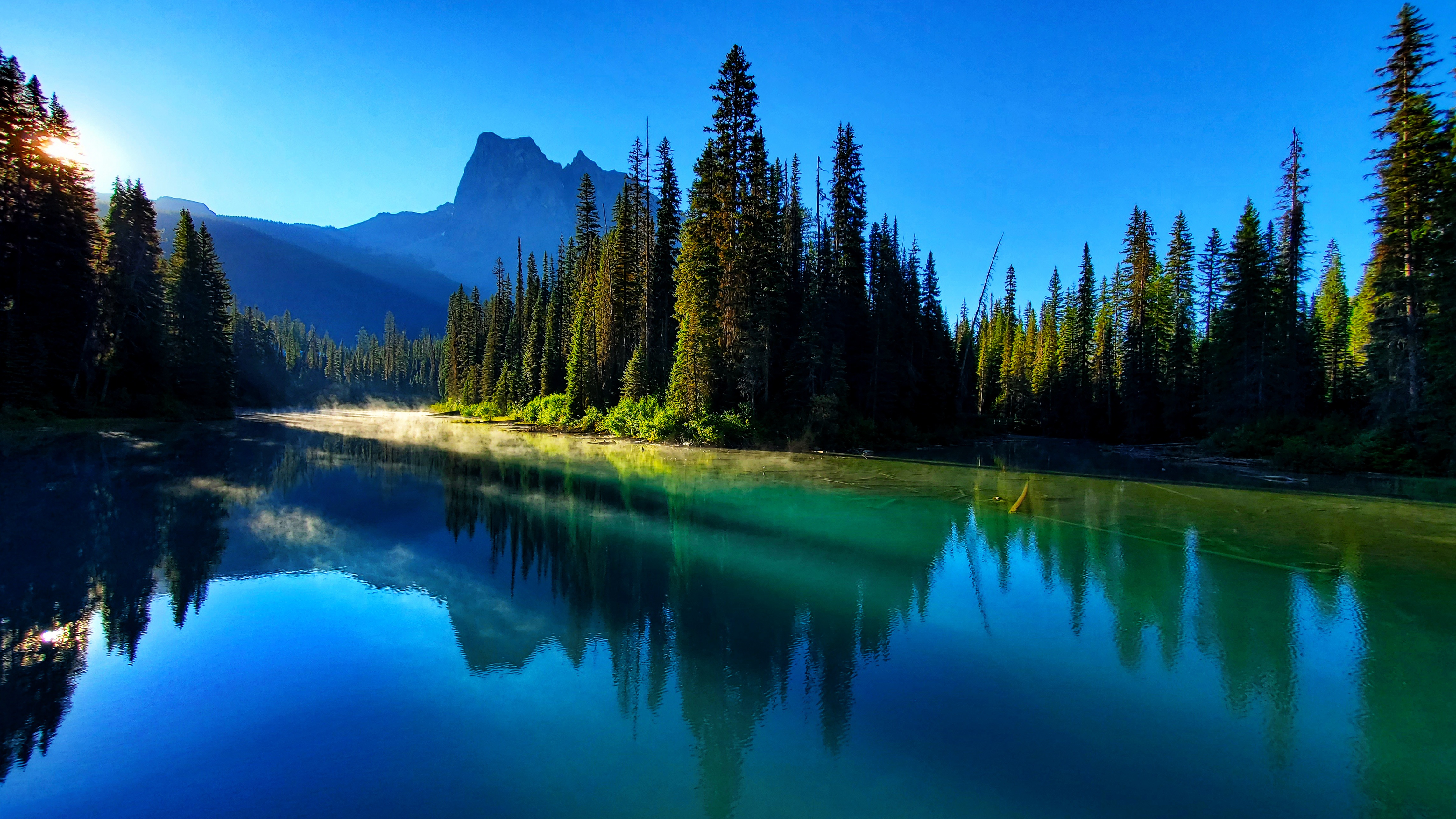 Mountains Lake Canada Nature