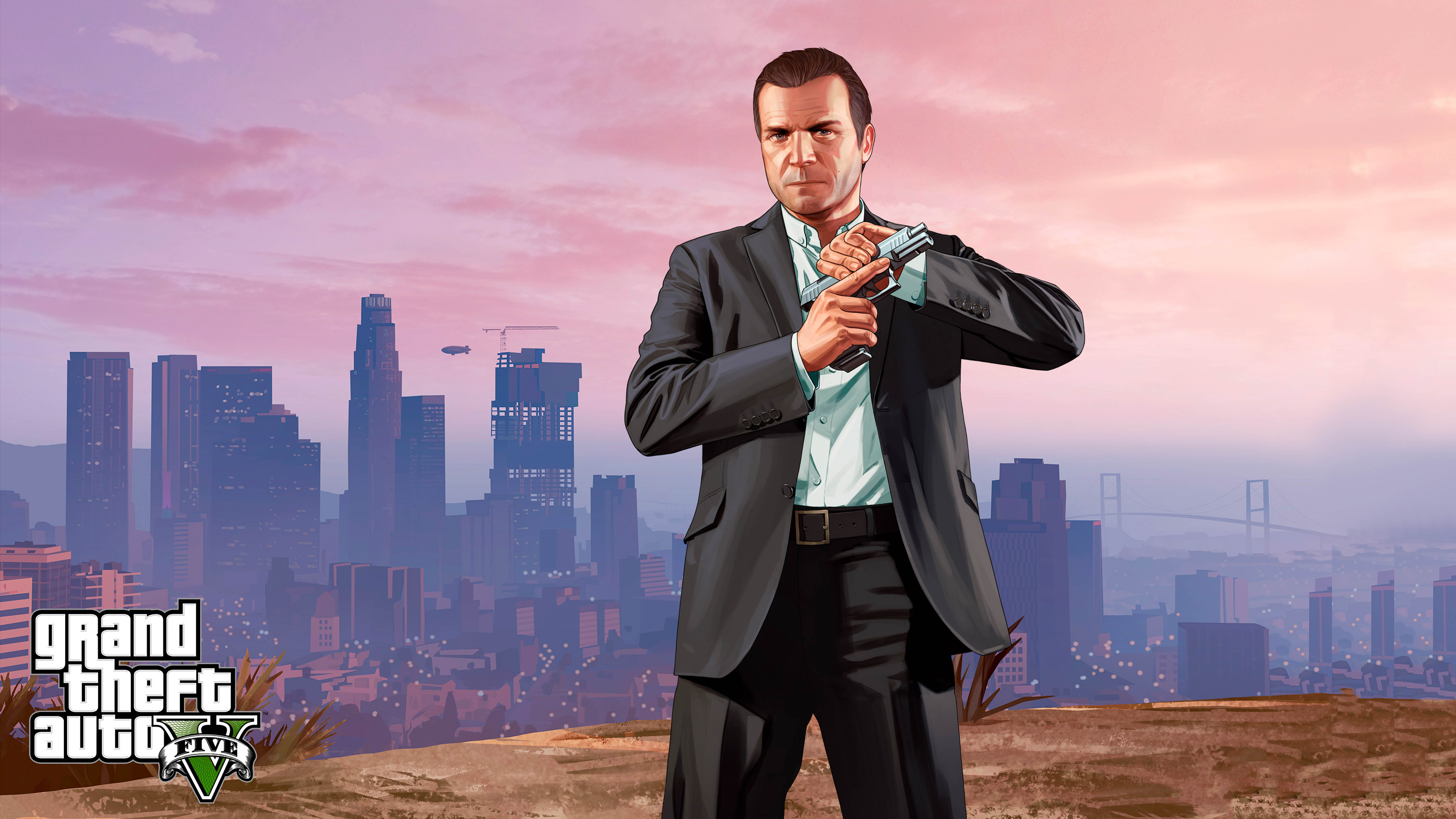 GTA 5 Michael Wallpaper 8K
