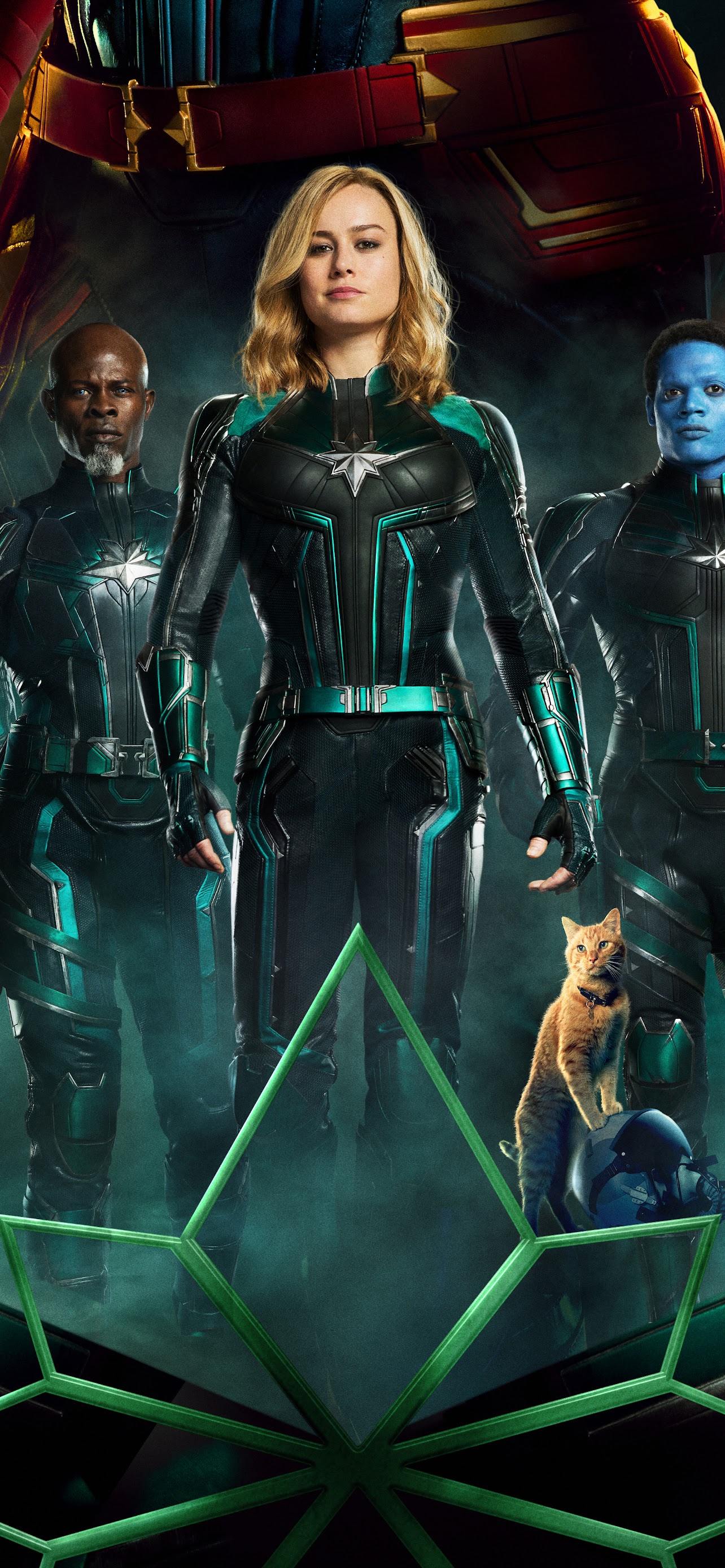 Captain Marvel Movie Cast 8K Wallpaper