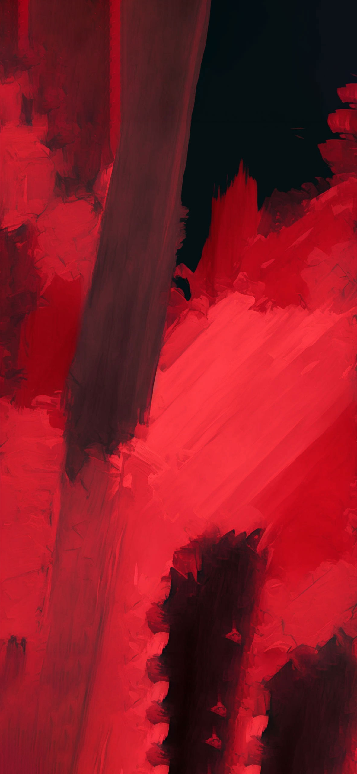 Abstract Art Red Wallpaper