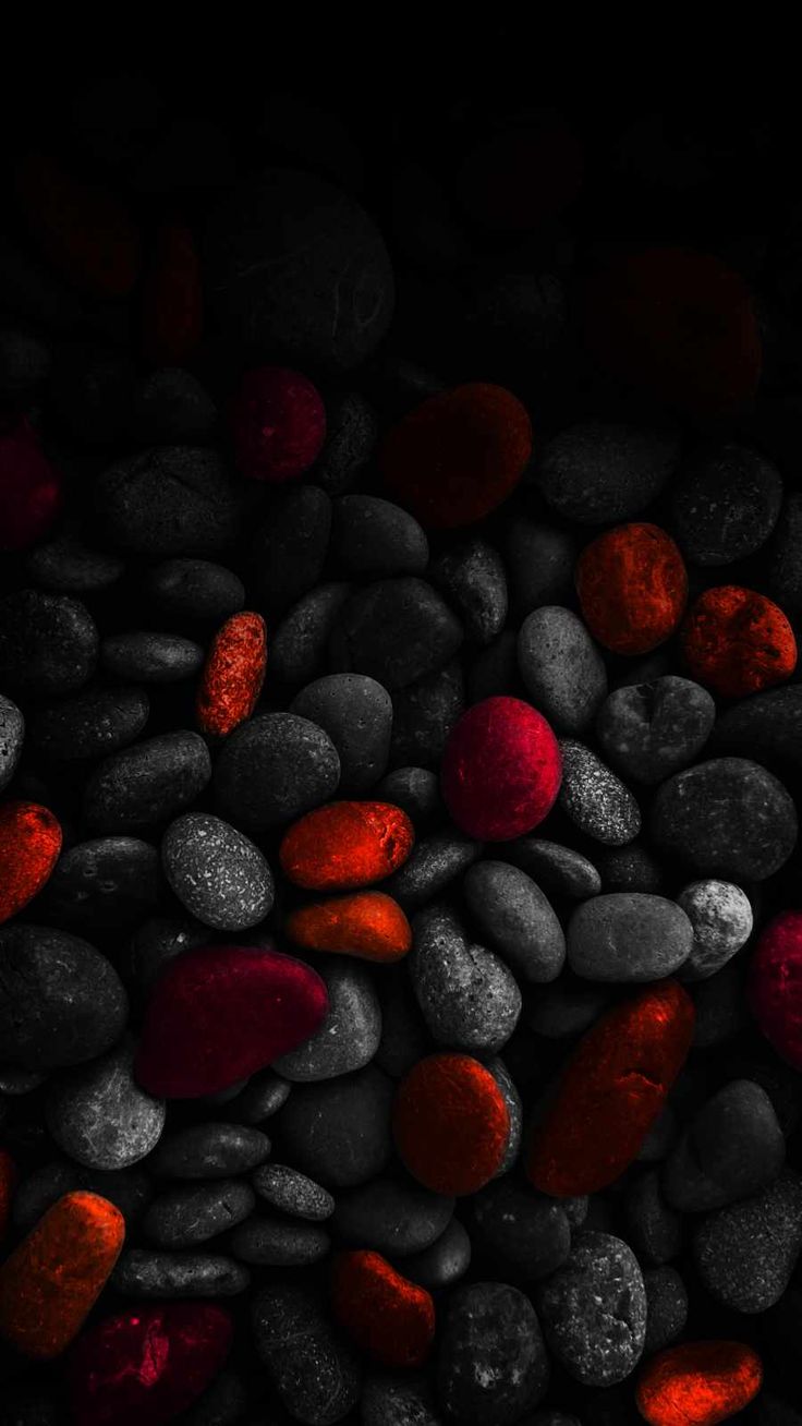 Black Red Stones Wallpaper