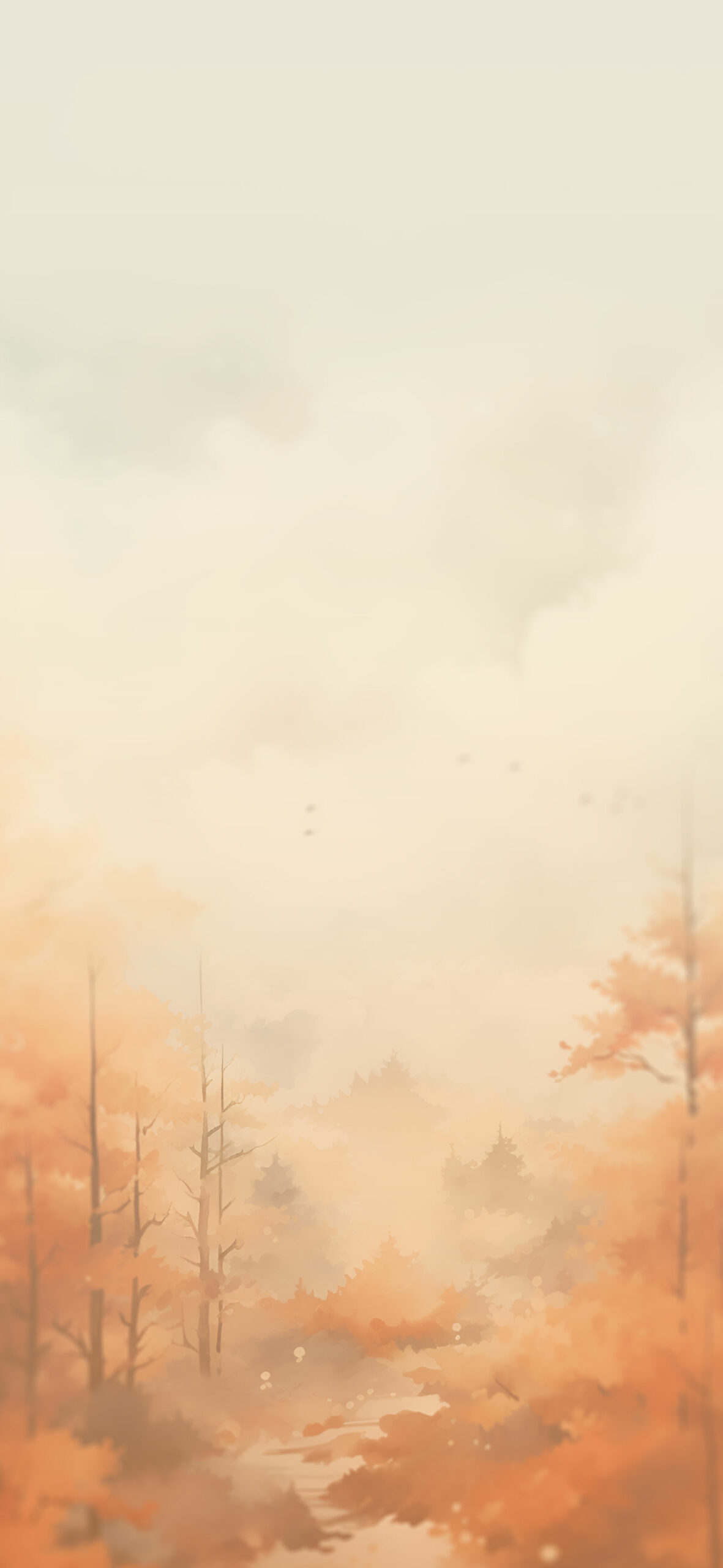 Aesthetic Fall Tree Watercolor