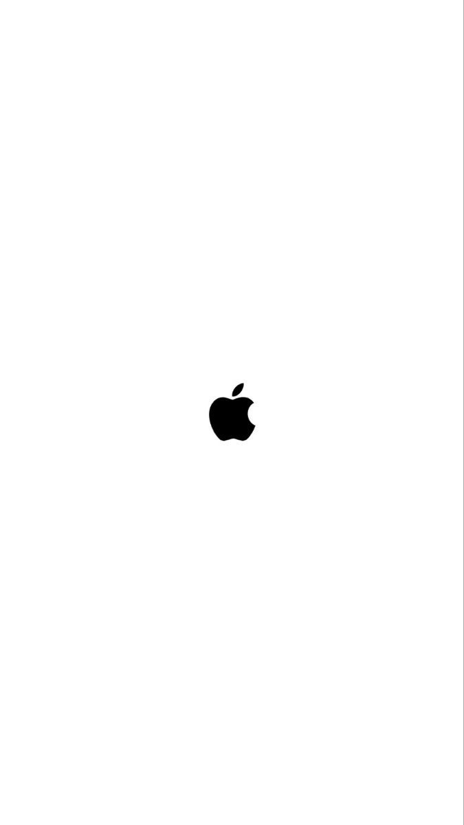 White Apple Wallpaper for iPhone
