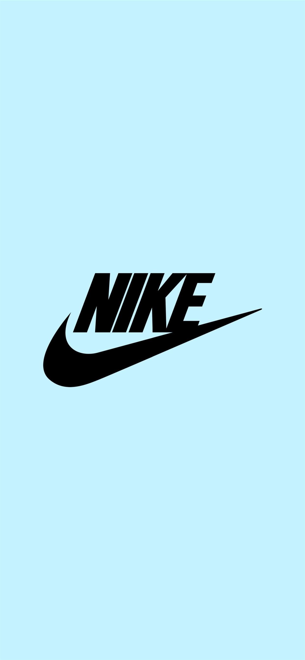 Nike logo blue iPhone Wallpaper Free