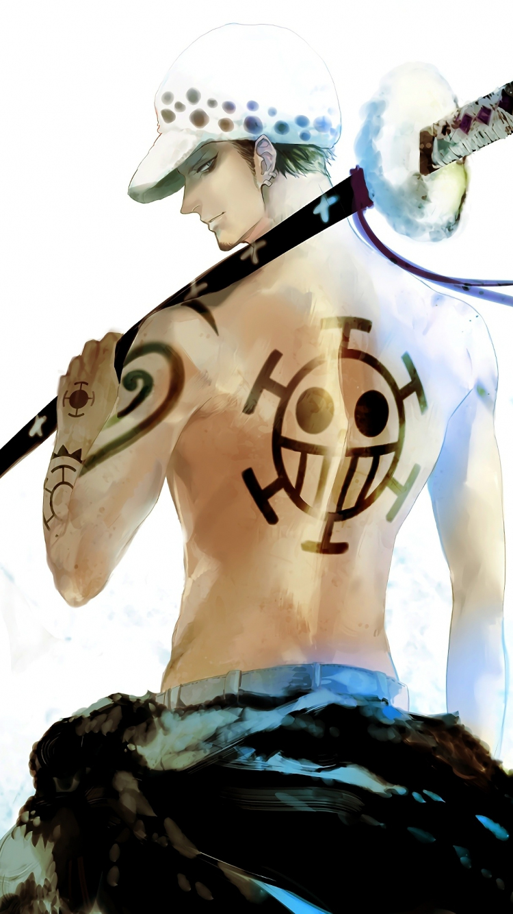 wallpaper 750x1334 artwork, trafalgar d