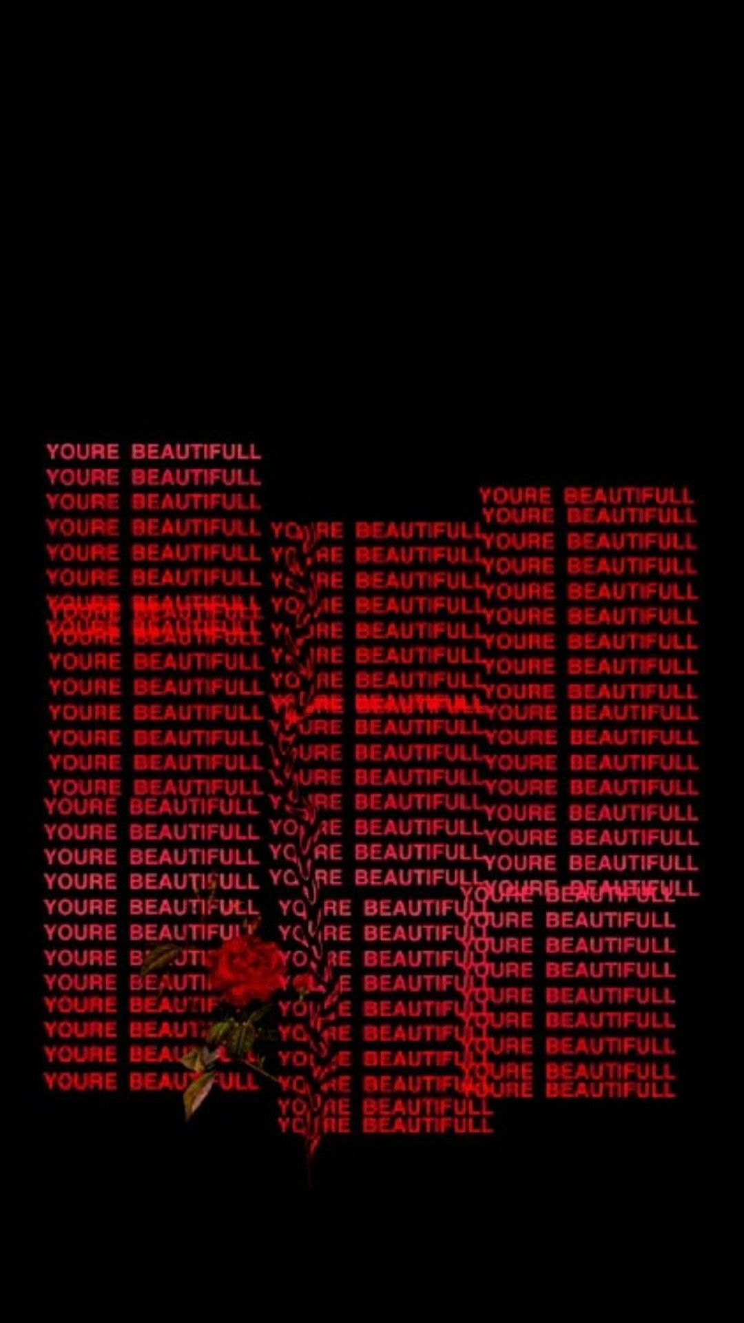 Aesthetic Red And Black Wallpaper iPhone