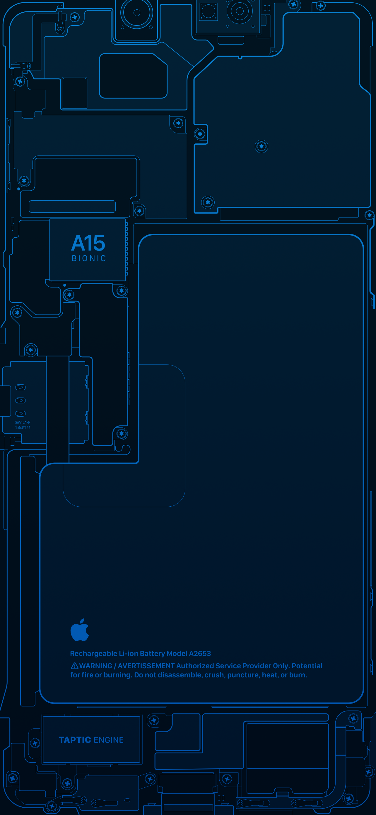 iPhone 13 Pro Schematic Wallpaper