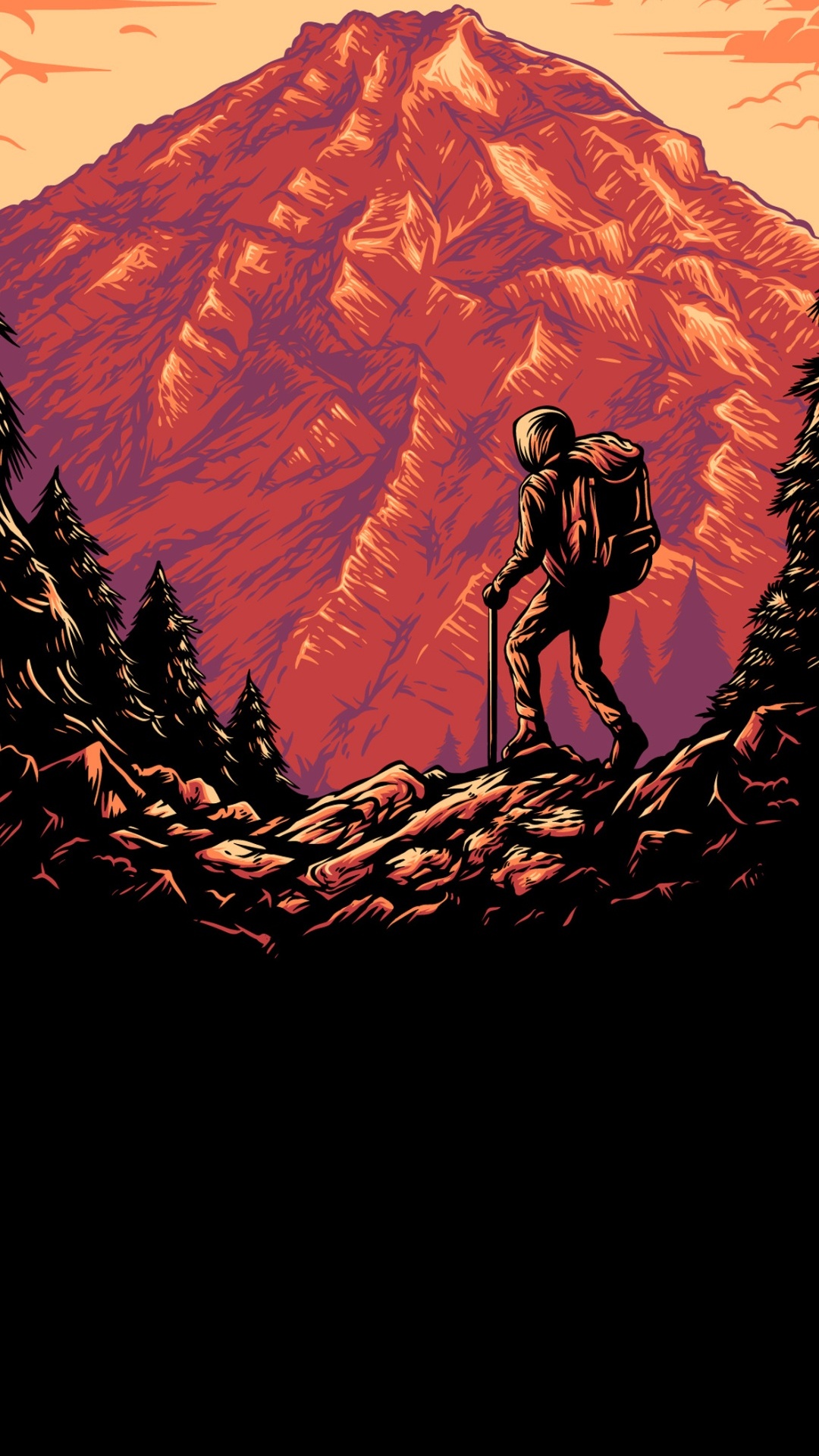 Hiking Wallpaper for IPhone