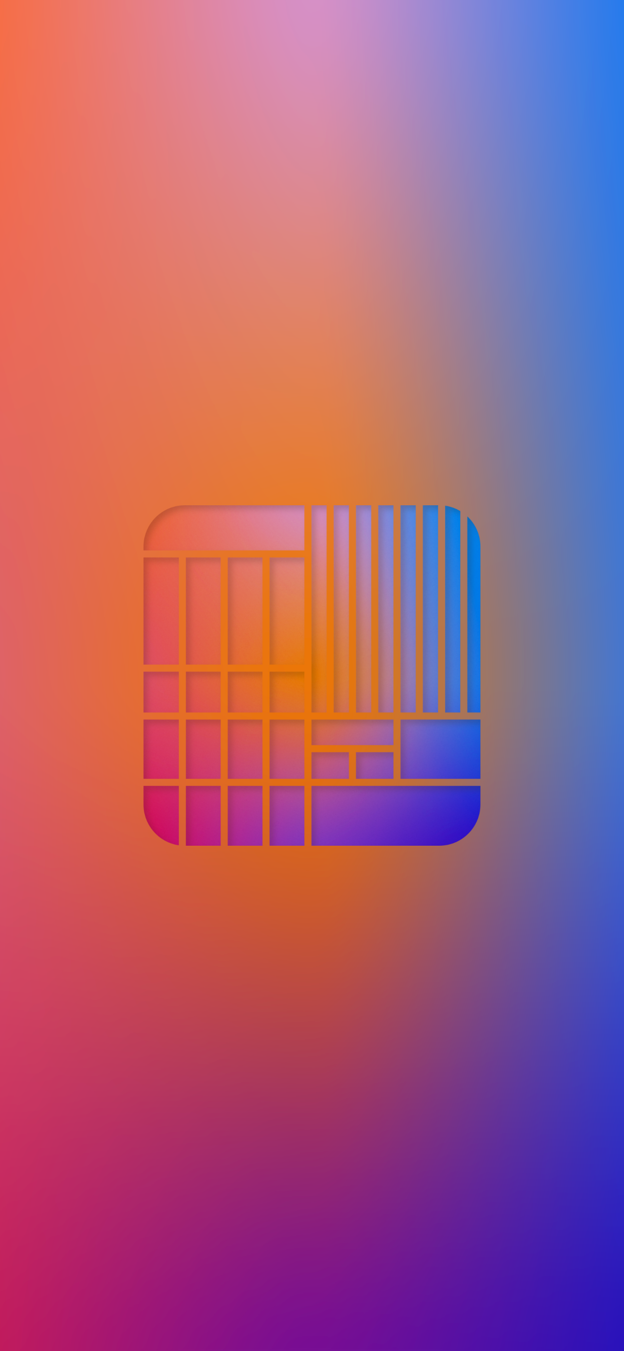 Gradient Apple M1 processor wallpaper