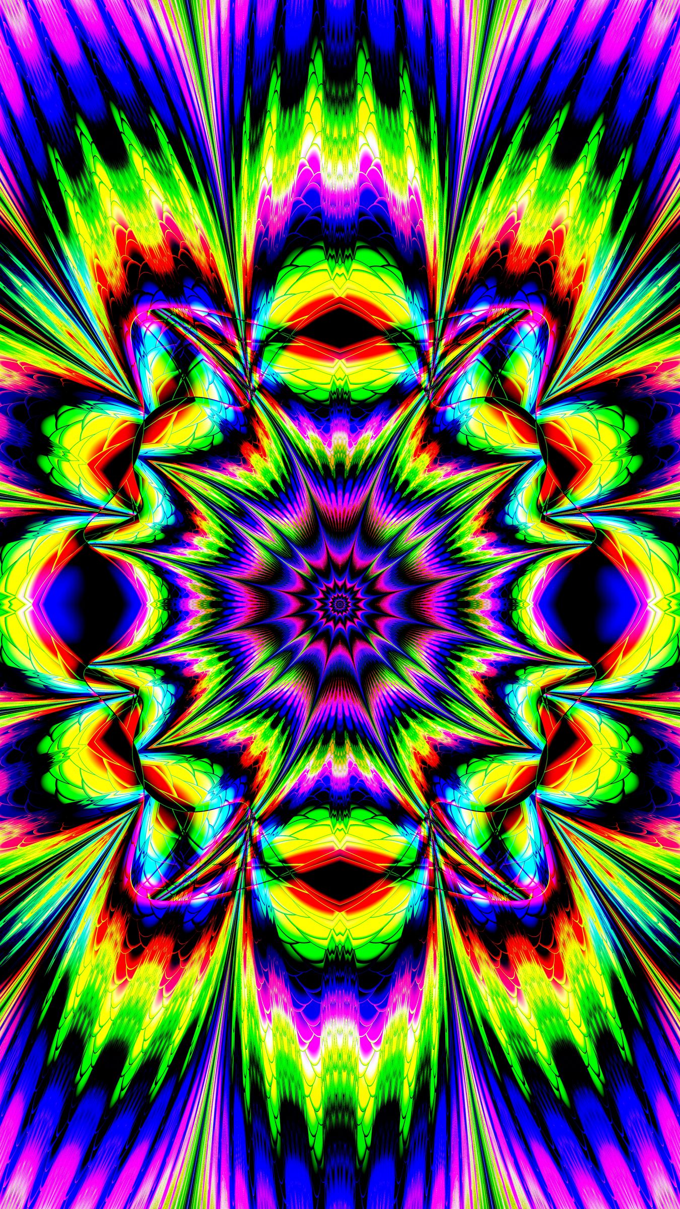 Download wallpaper 1350x2400 fractal