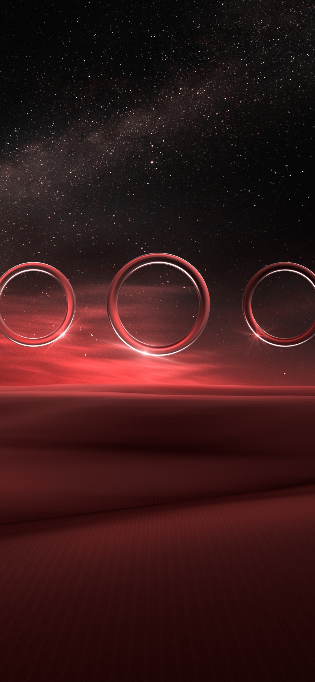 Desert Wallpaper 4K, Starry sky, Night