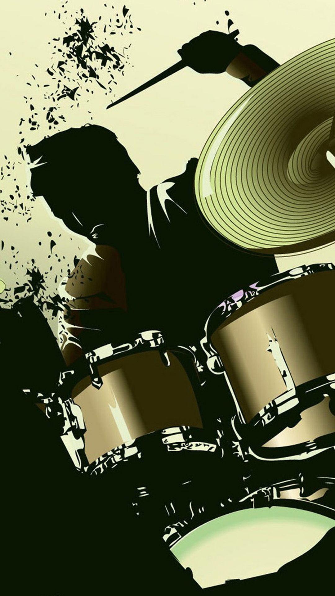 Band. Baterista dibujo