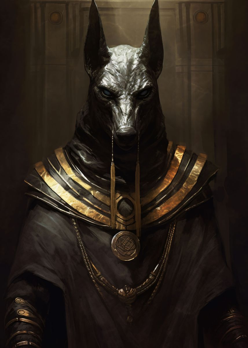 Anubis God' Poster, picture, metal
