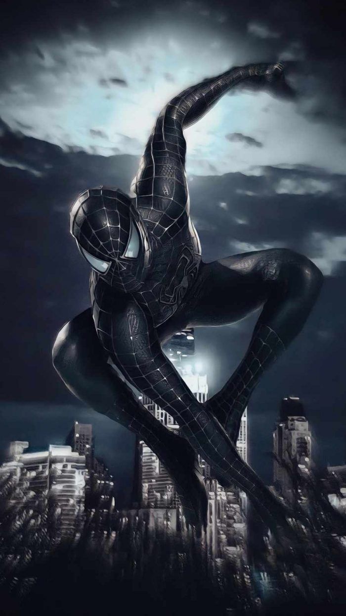 black suit spiderman. Spiderman